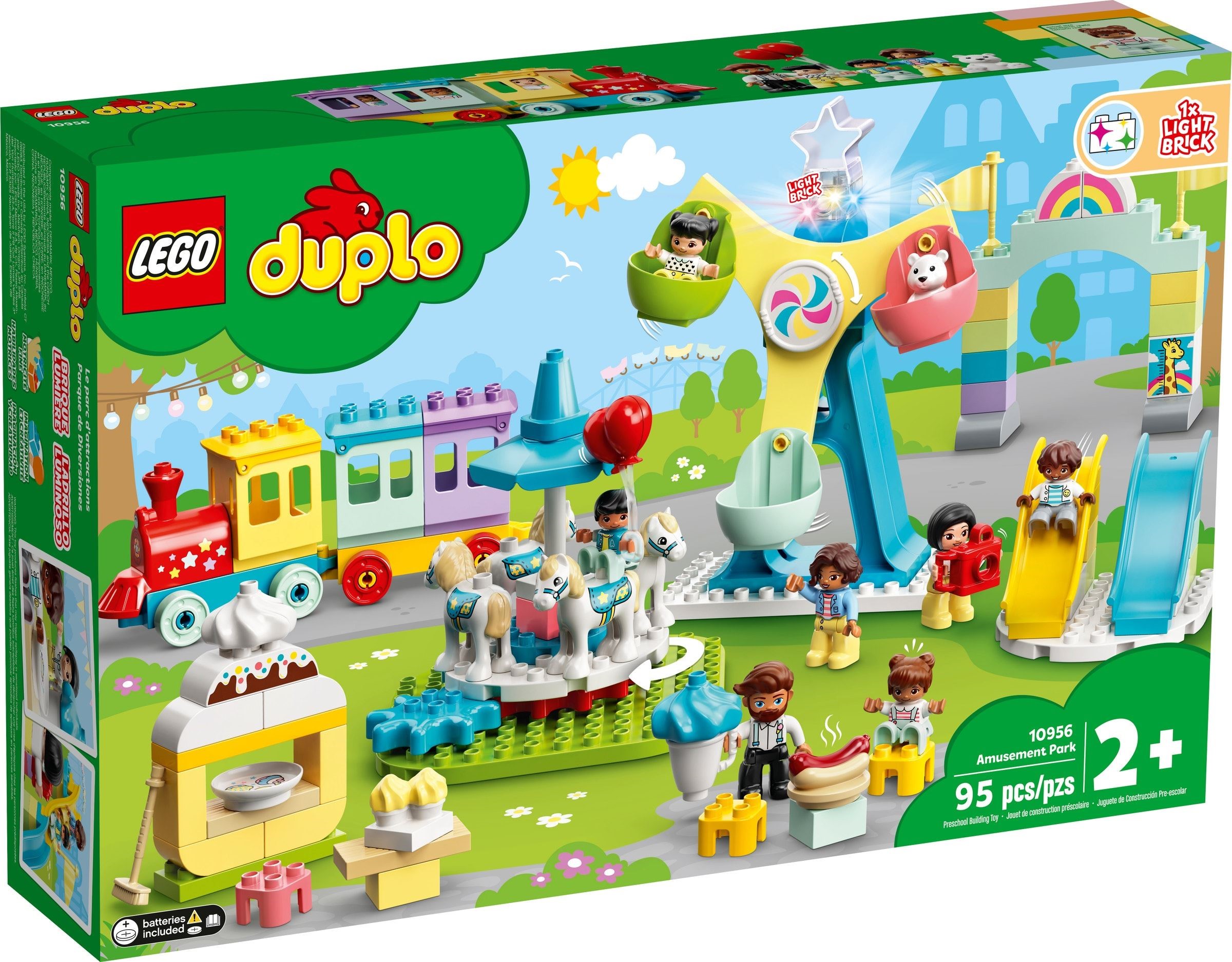 Изображение товара Конструктор LEGO DUPLO Парк развлечений 10956 с аттракционами и персонажами