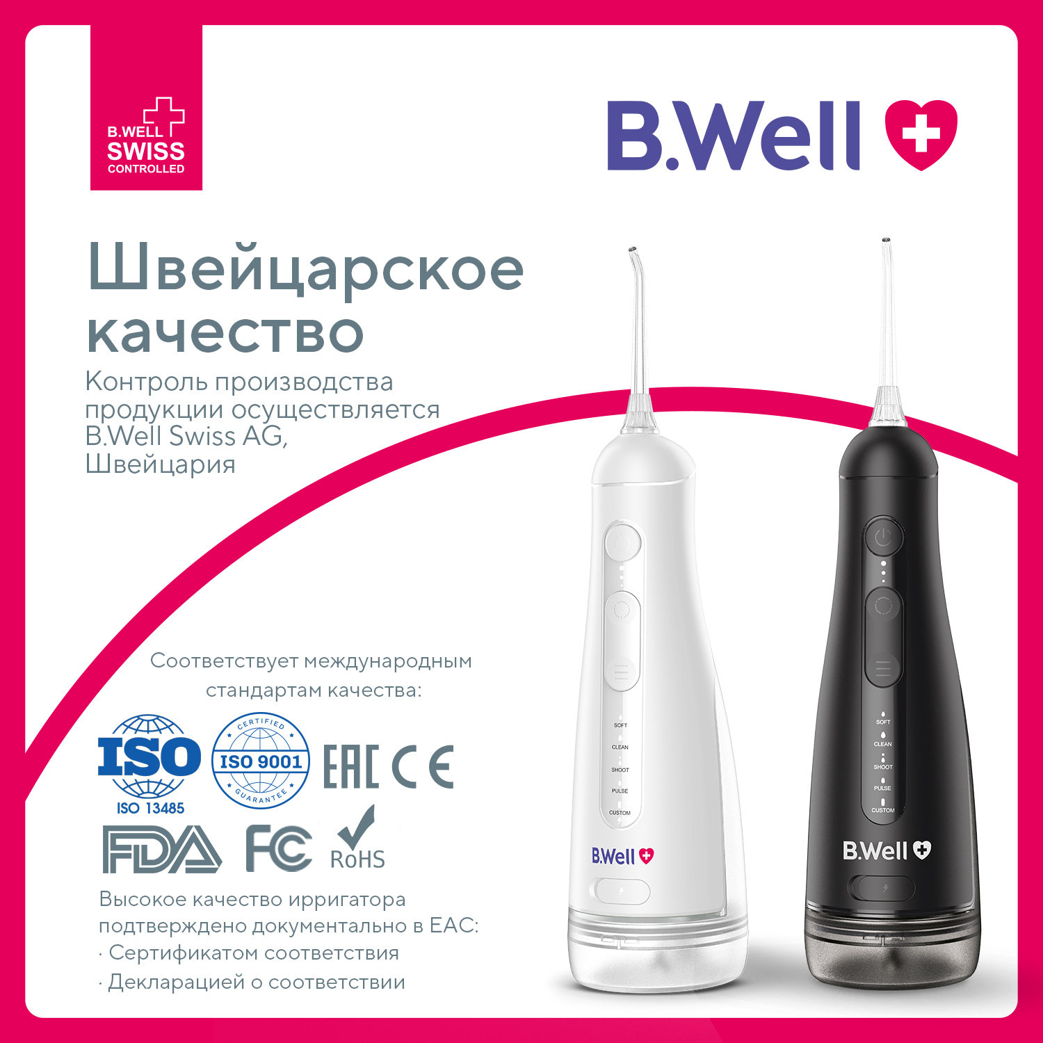 Ирригатор B.Well импульсный 20 реж. - фото 5