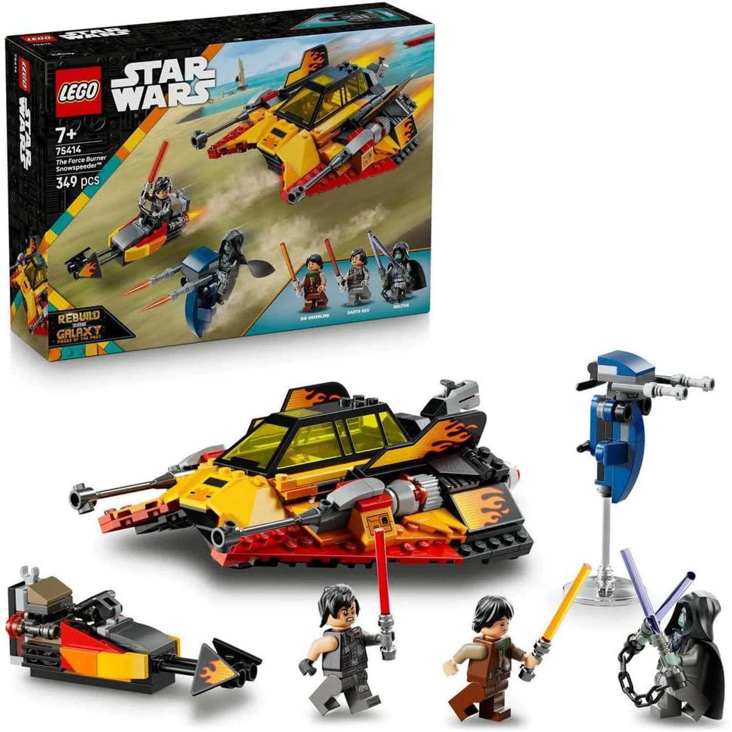 Конструктор LEGO Star Wars The Force Burner Snowspeeder 349 дет. - фото 1