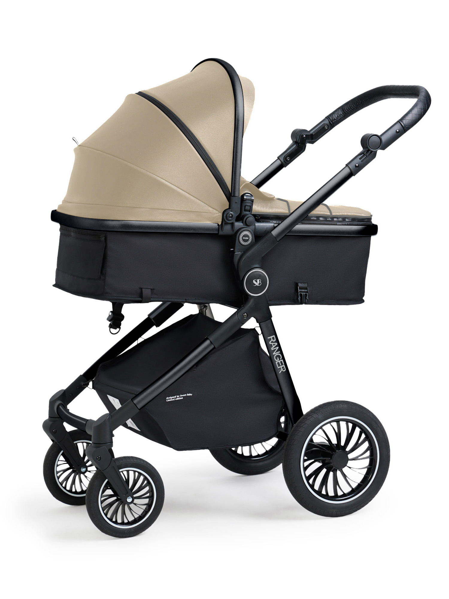 Коляска трансформер Sweet Baby Ranger Beige Glossy бежевый - фото 15