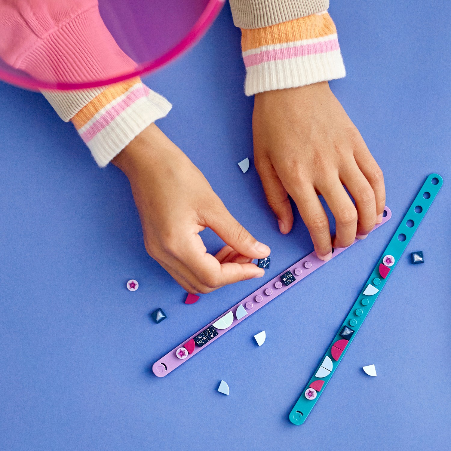 Конструктор LEGO DOTS Браслет Звёздное небо блочный - фото 11