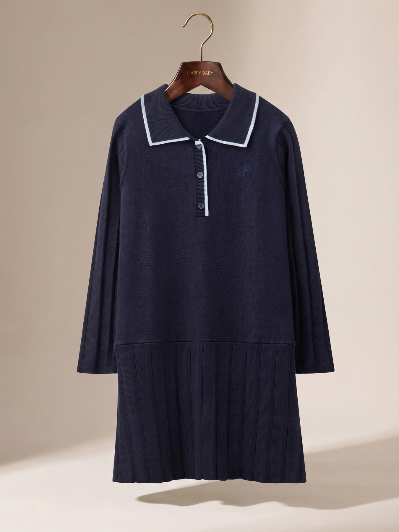 Платье Happy Baby 88404-1_dark blue - фото 1