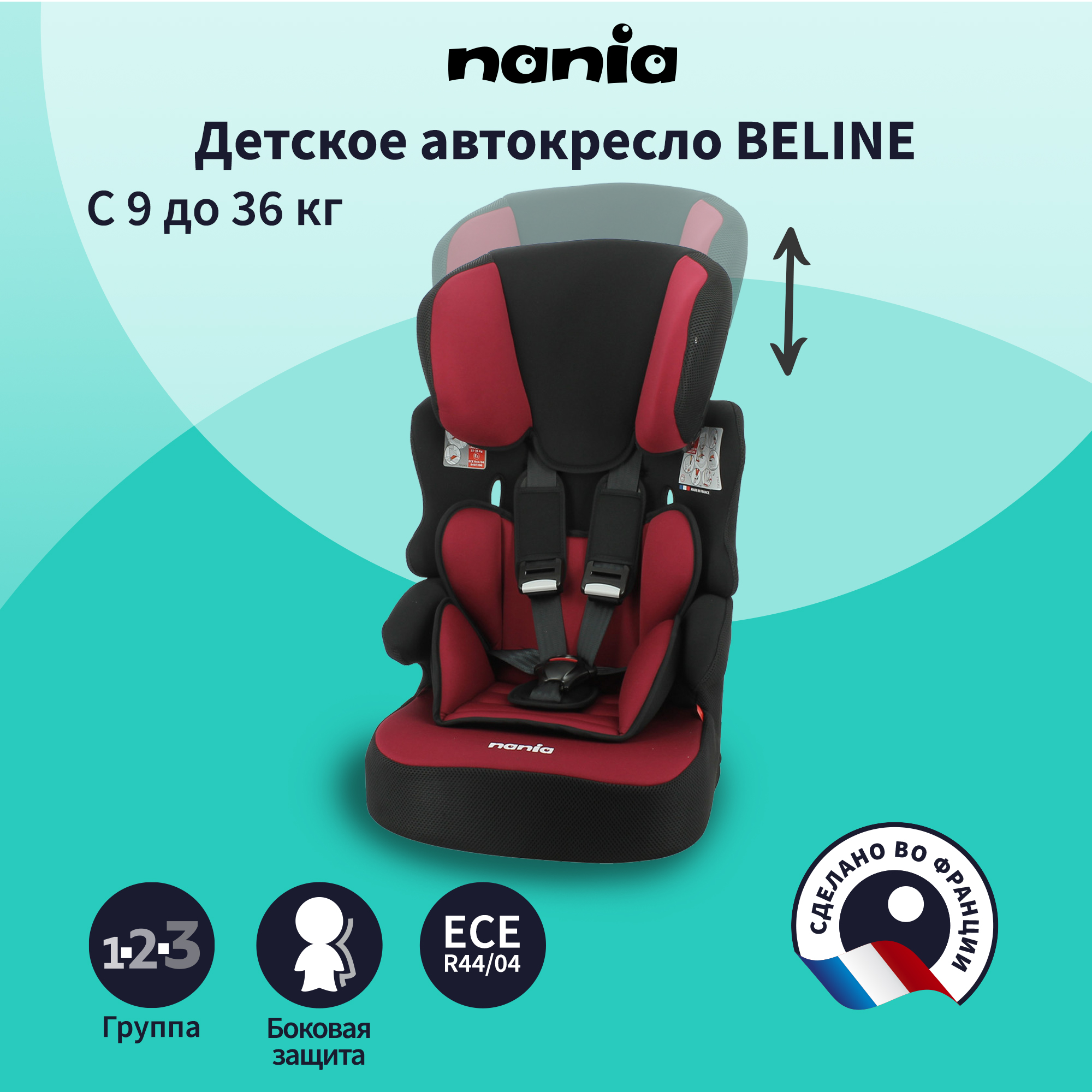 Автокресло Nania Beline 1/2/3 (9-36 кг) - фото 9