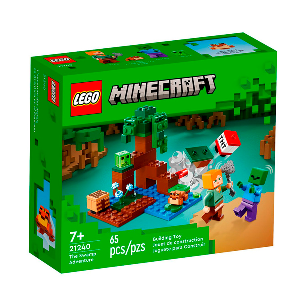 Конструктор LEGO Minecraft Болотное приключение блочный - фото 2