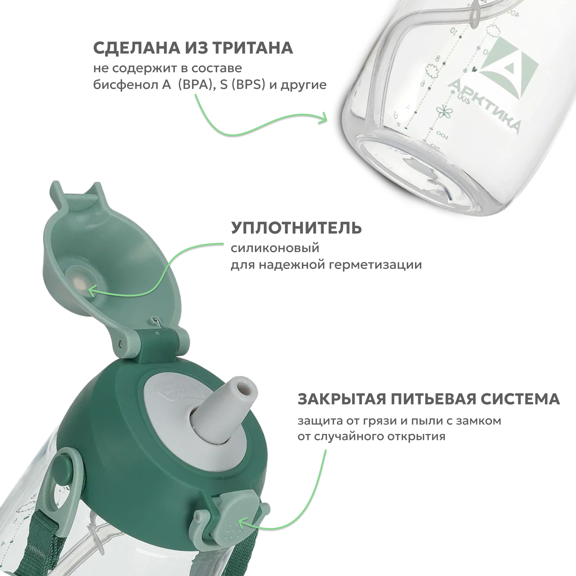 Бутылочка Арктика 480 мл - фото 4