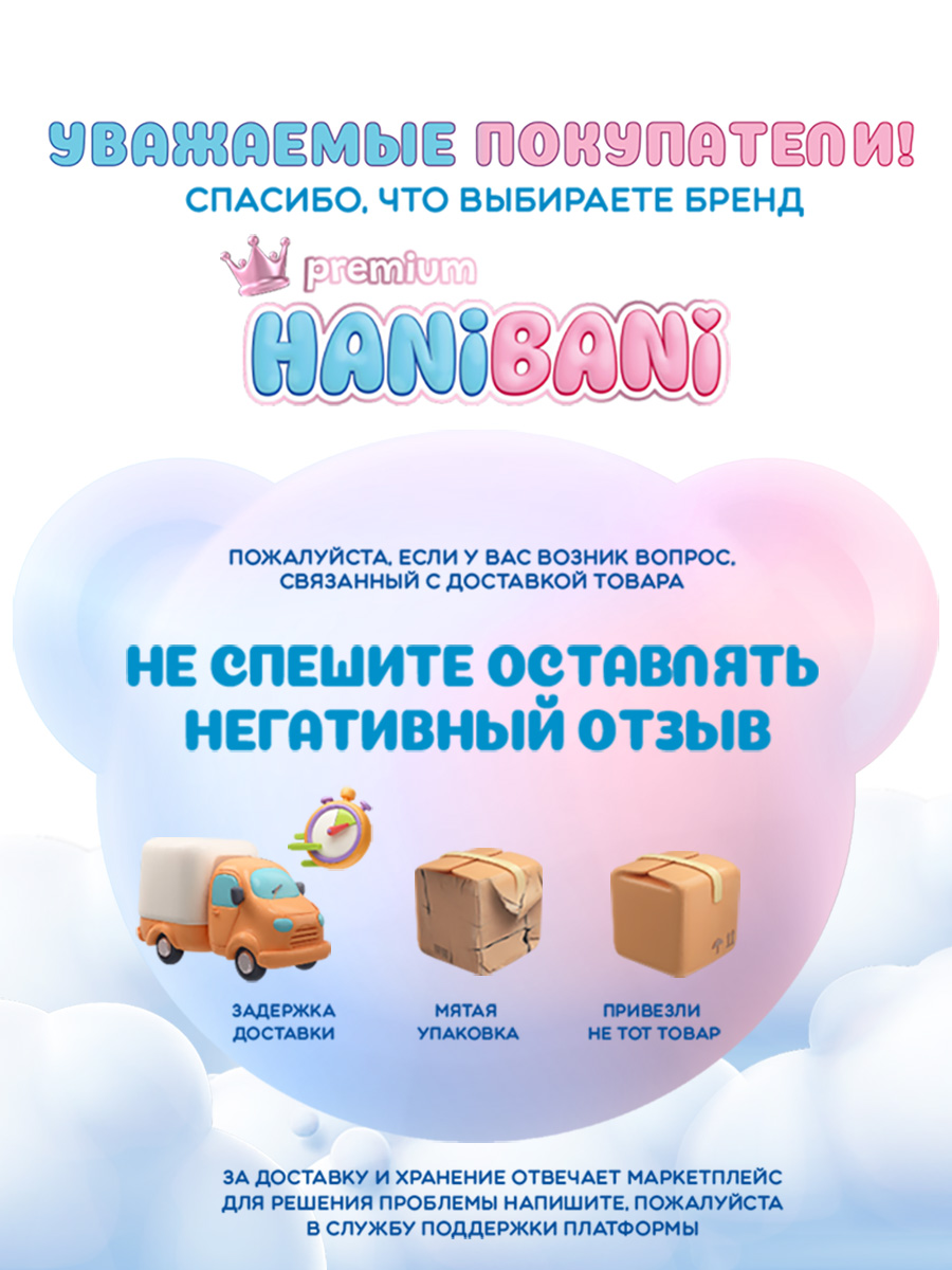 Пелёнки одноразовые HANIBANI 60х60 см 30 шт. - фото 8