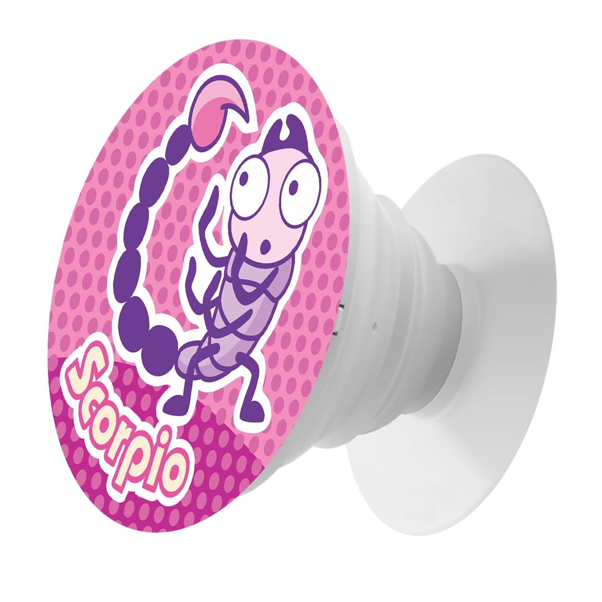 Держатель для телефона Krutoff Попсокет Знак Зодиака мультяшный Скорпион - фото 1