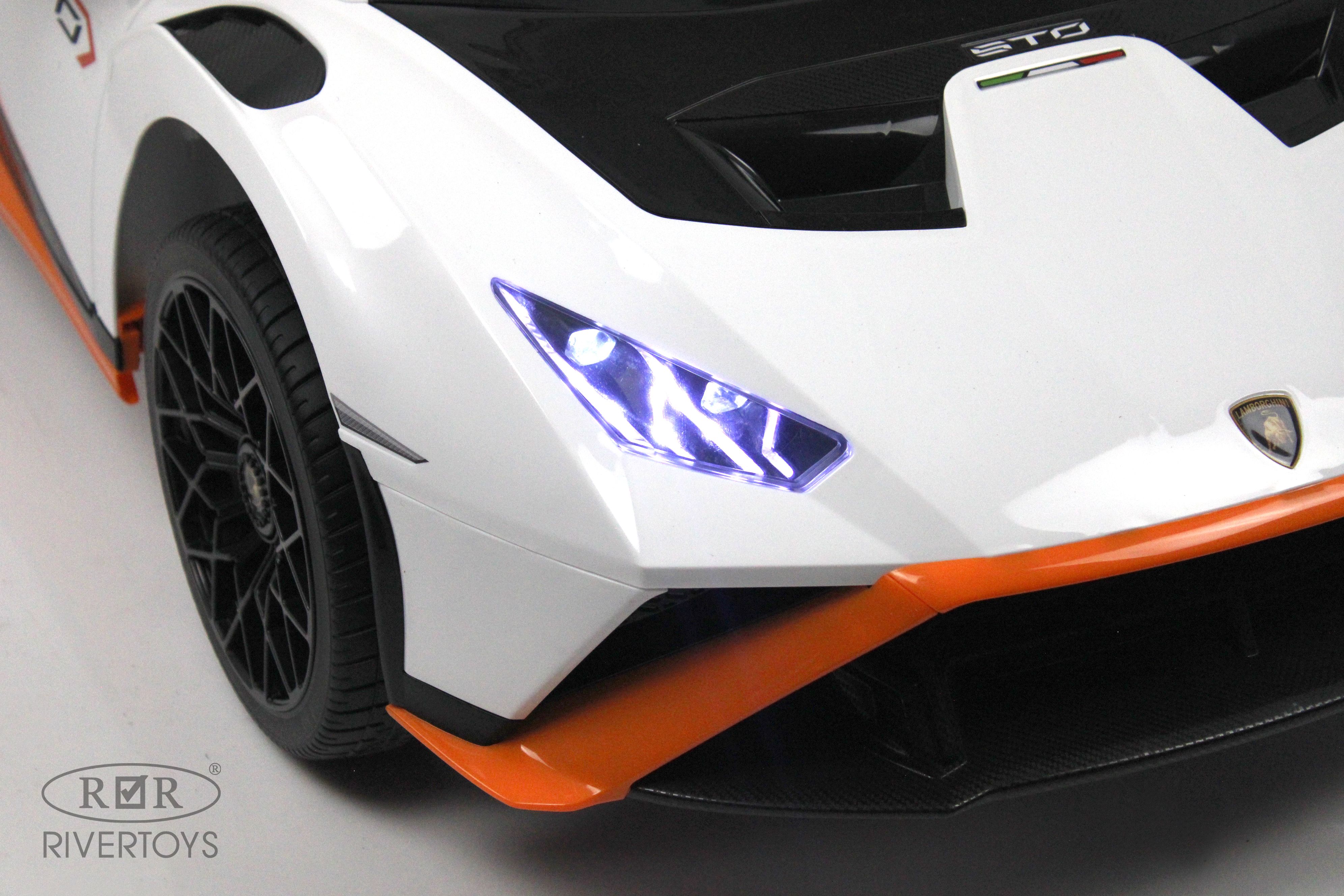 Электромобиль RIVERTOYS Lamborghini E888EE-WHITE С пультом ДУ - фото 7