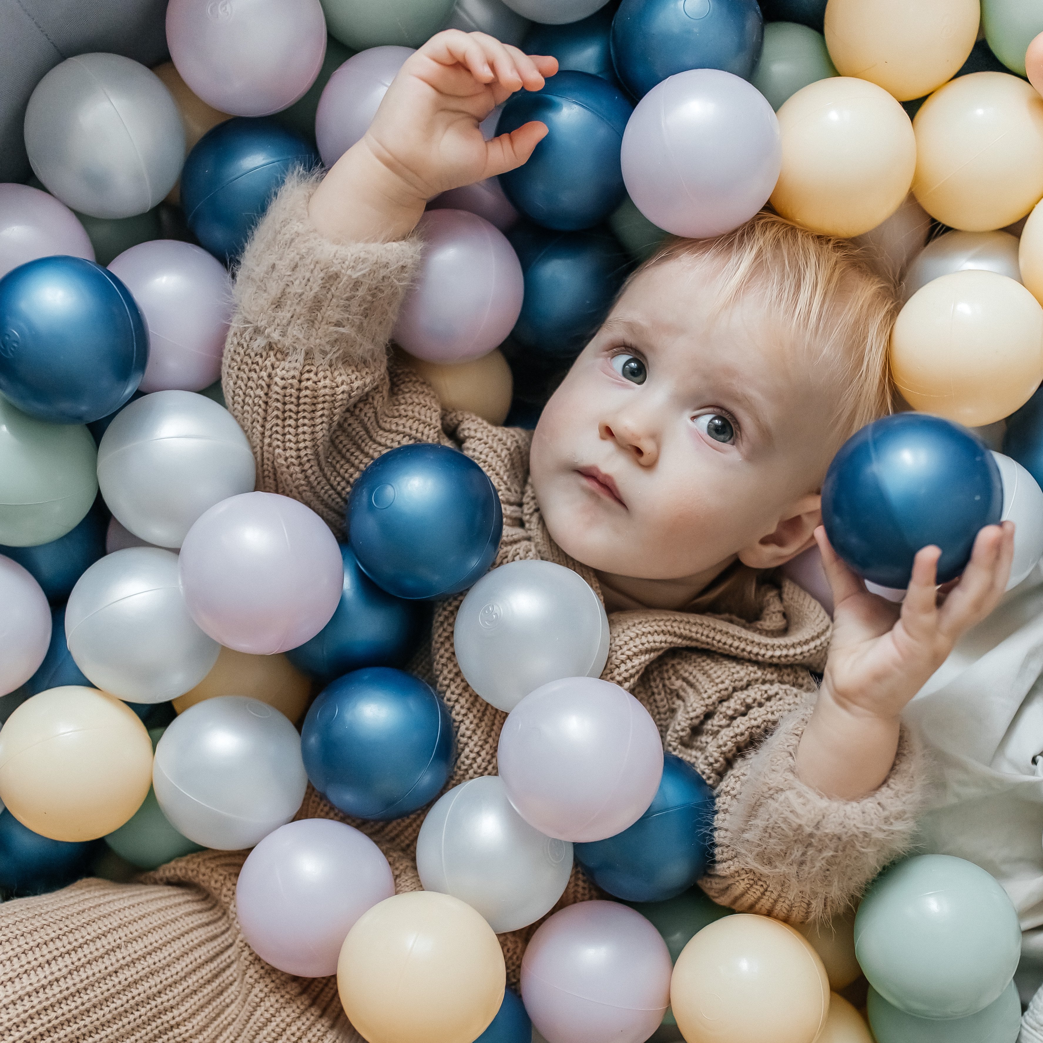 Детский сухой бассейн UNIX Kids Moon + 150 шариков - фото 25