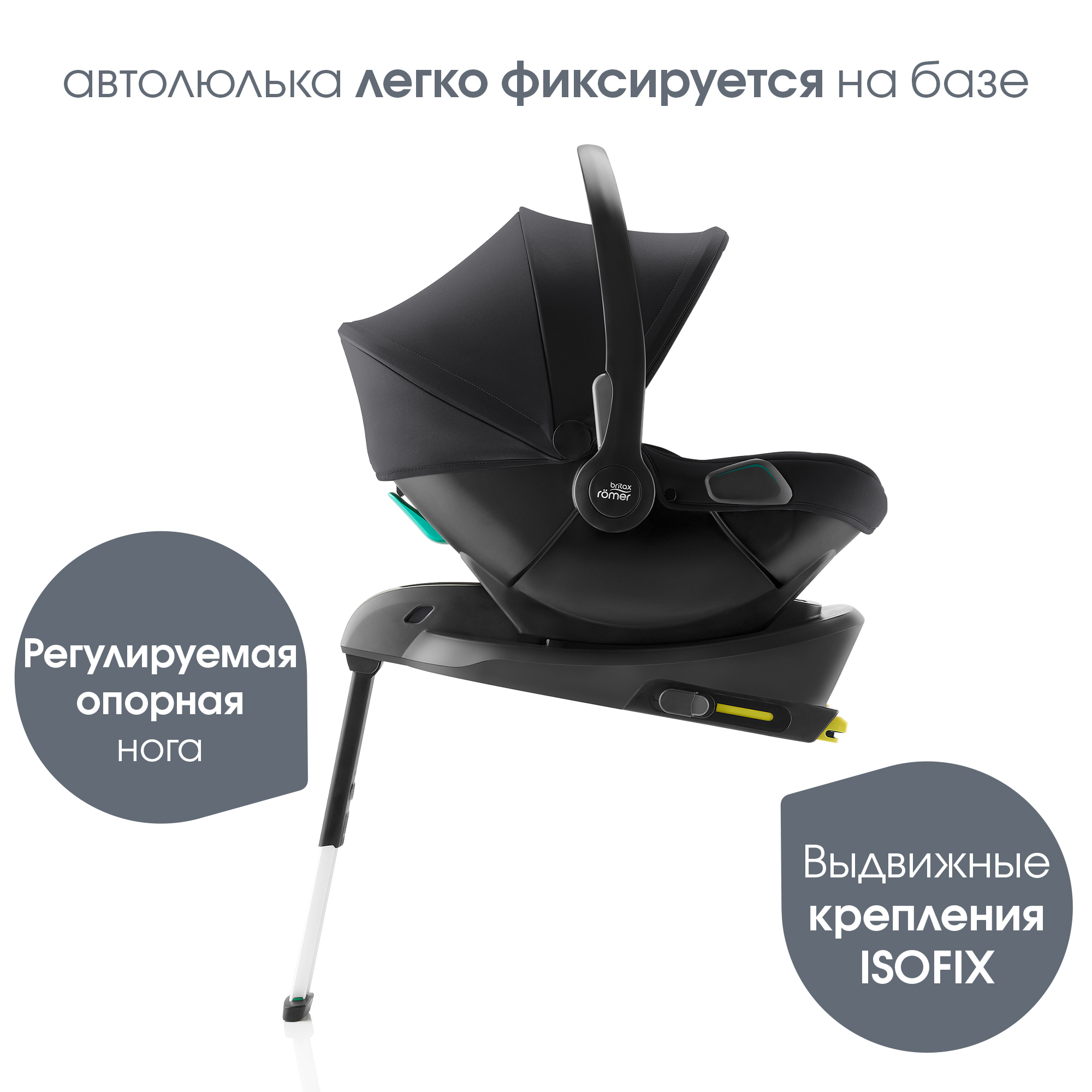 Автокресло Britax Roemer Baby-Safe Core Space Black 0 (0 -13 кг) черный - фото 6
