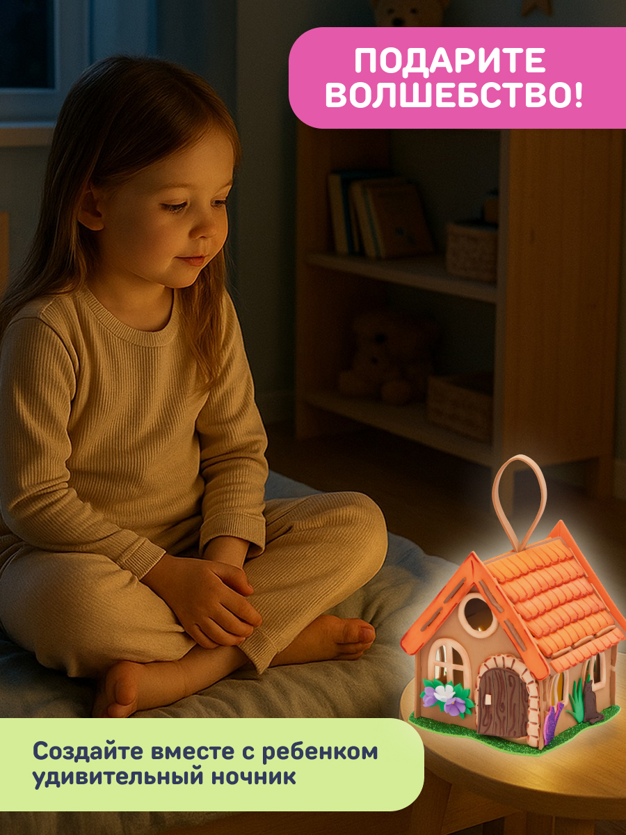 Набор для творчества Волшебная мастерская сборка Деревенский домик - фото 7