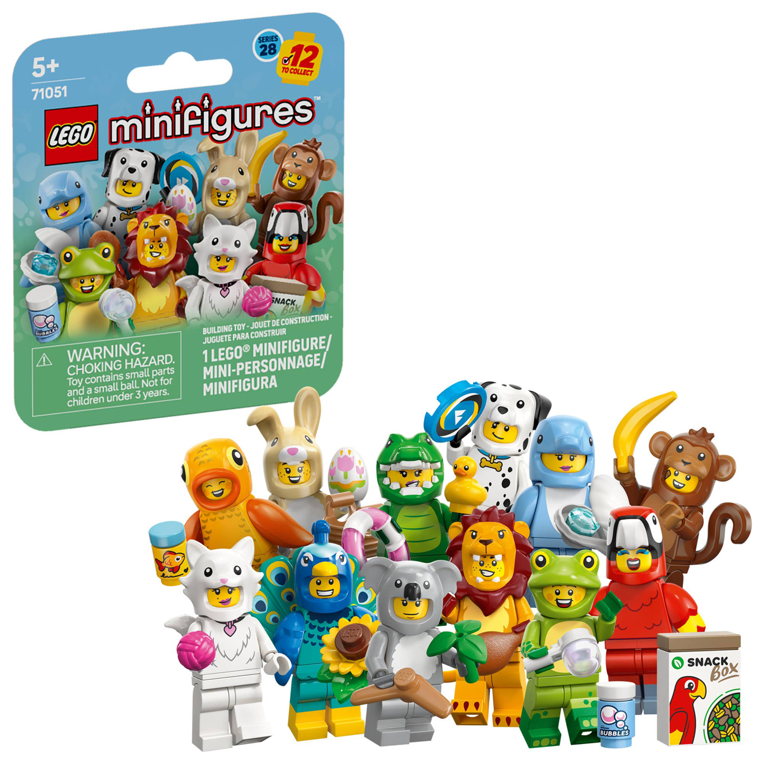 Конструктор LEGO Minifigures Серия 28: Животные 9 дет. - фото 1