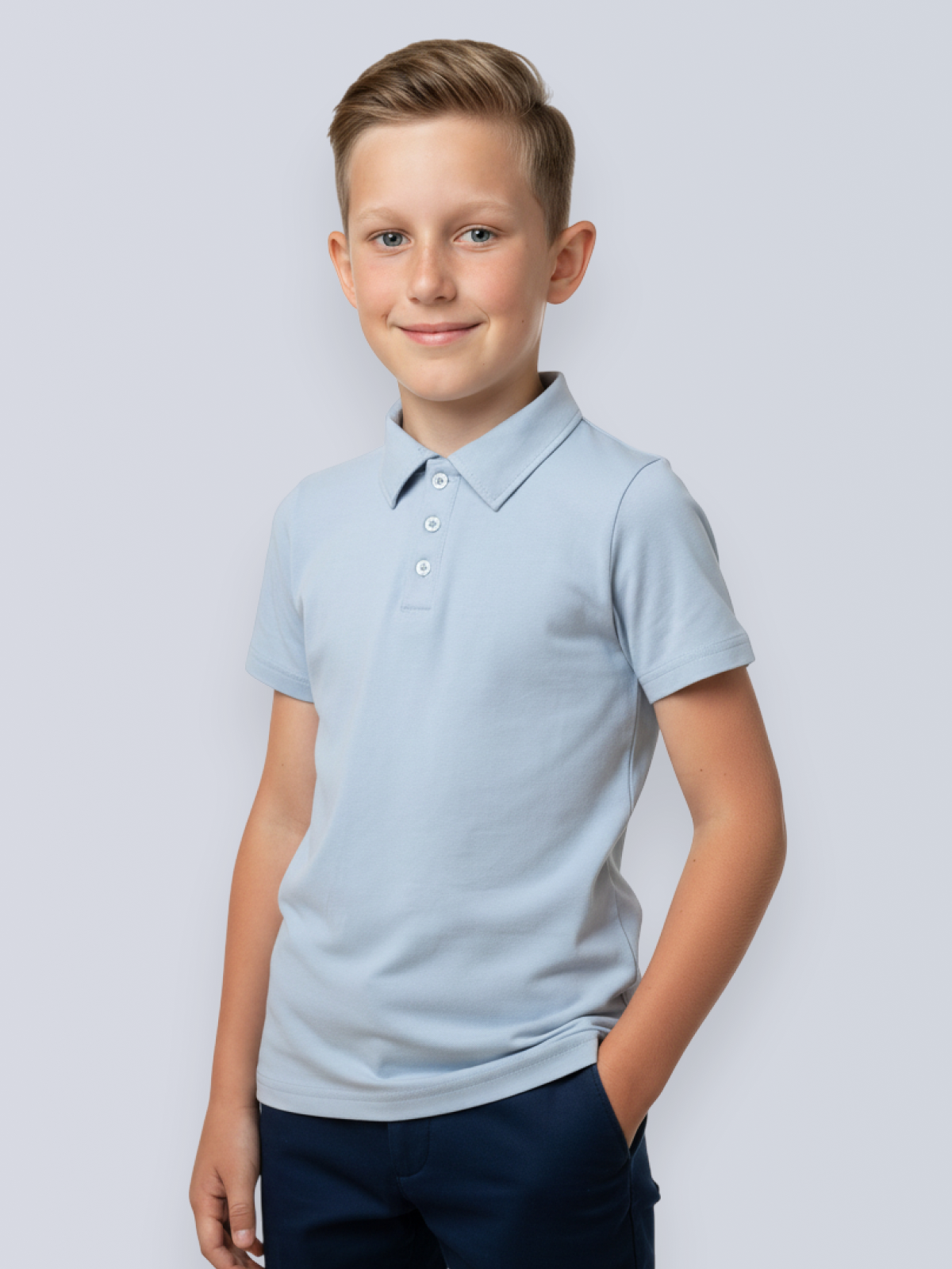 Поло Ladno 602серый - фото 1