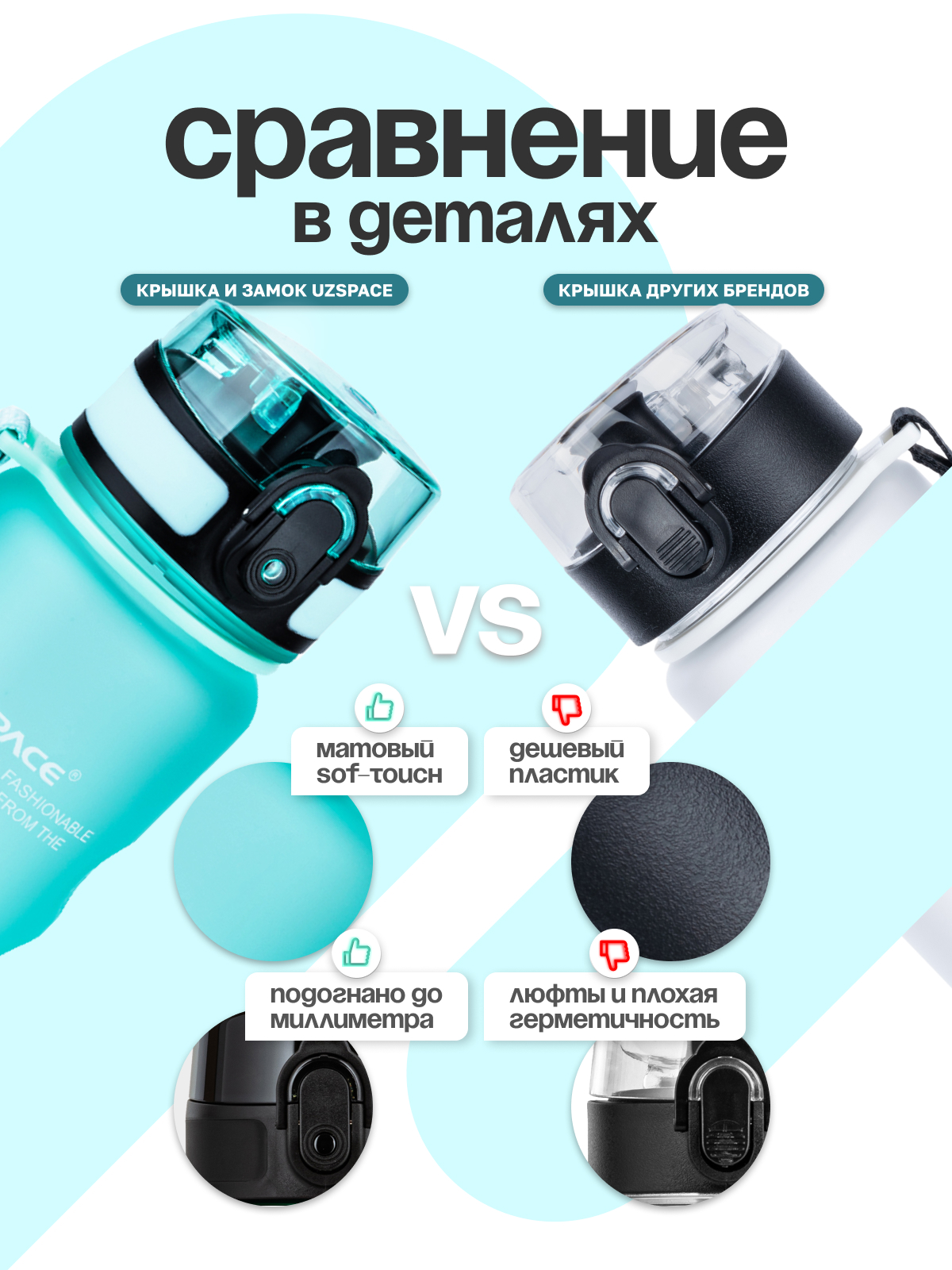 Бутылка UZSPACE 500 мл - фото 5