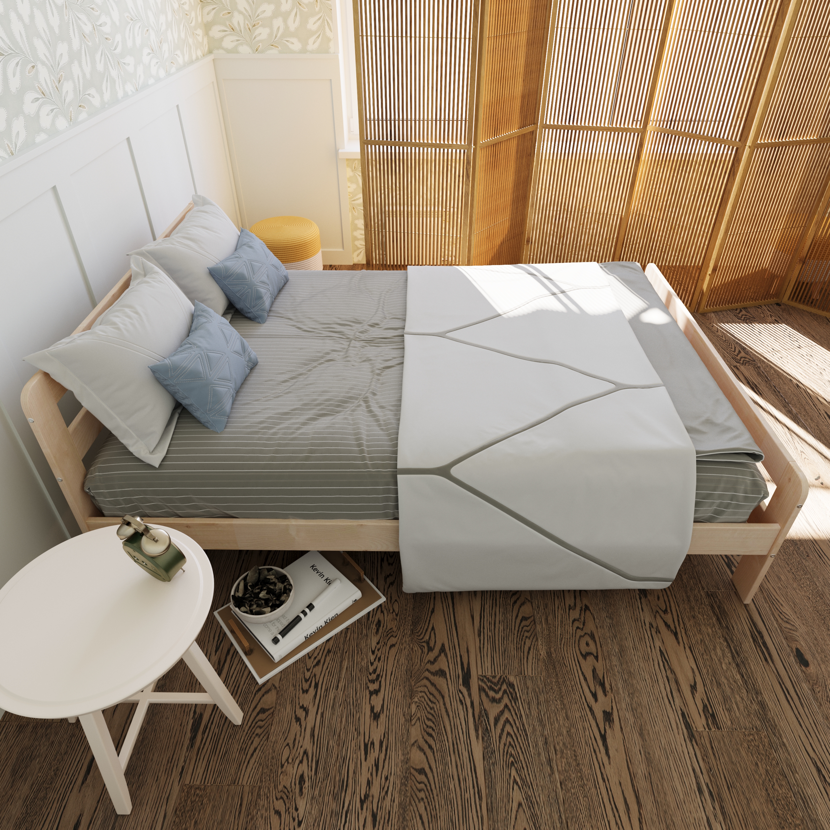 Кровать Alatoys (береза, белый, бежевый) - фото 10