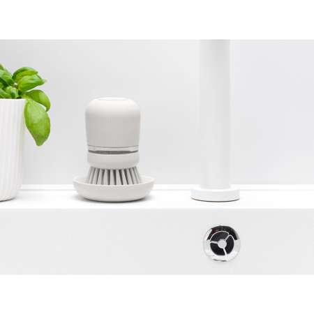 Щетка для мытья посуды Brabantia Sink Side с дозатором моющего средства