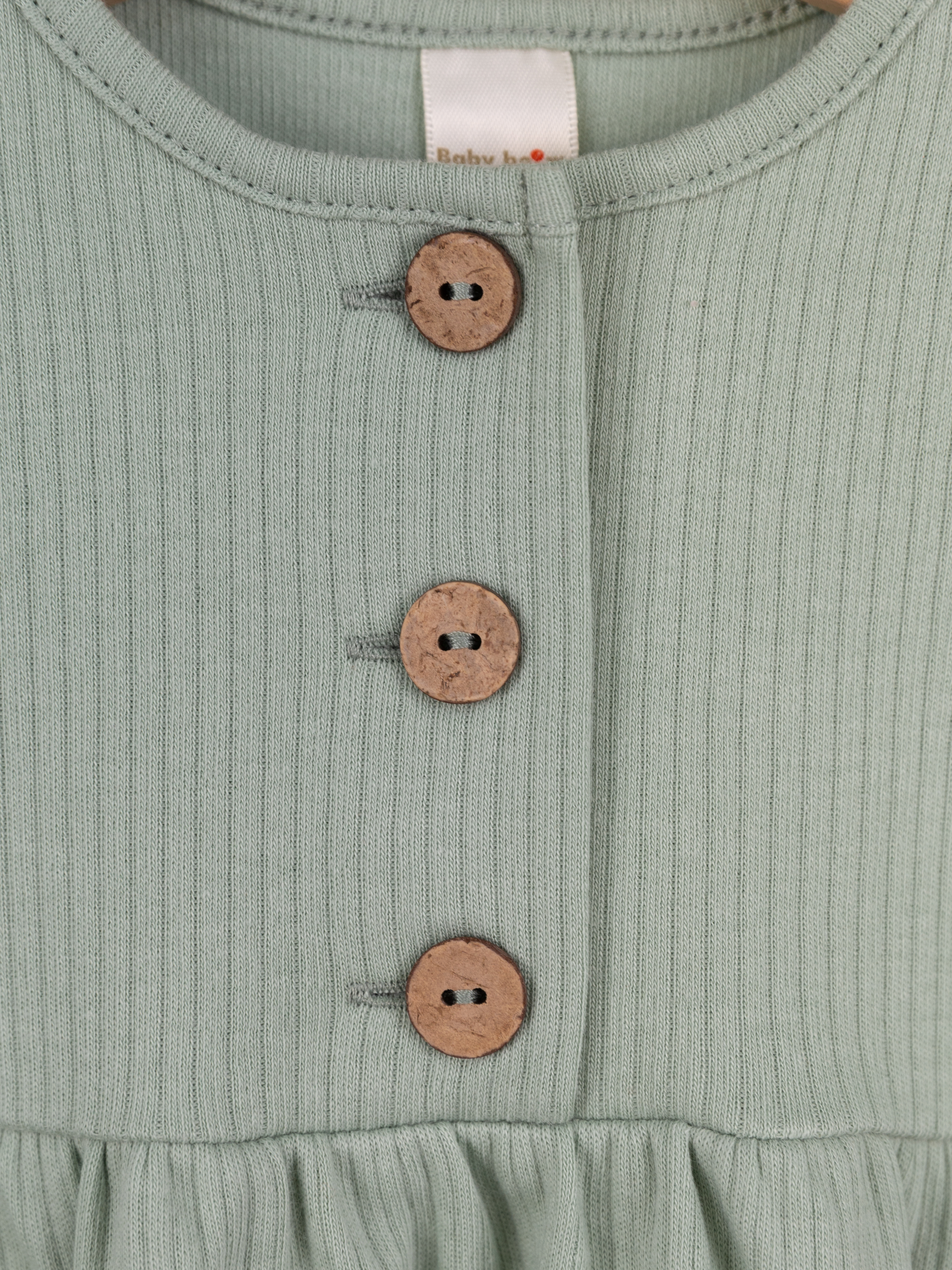 Платье Baby boom С265/4-И Платье короткий рукав пуговицы светлая фисташка - фото 3