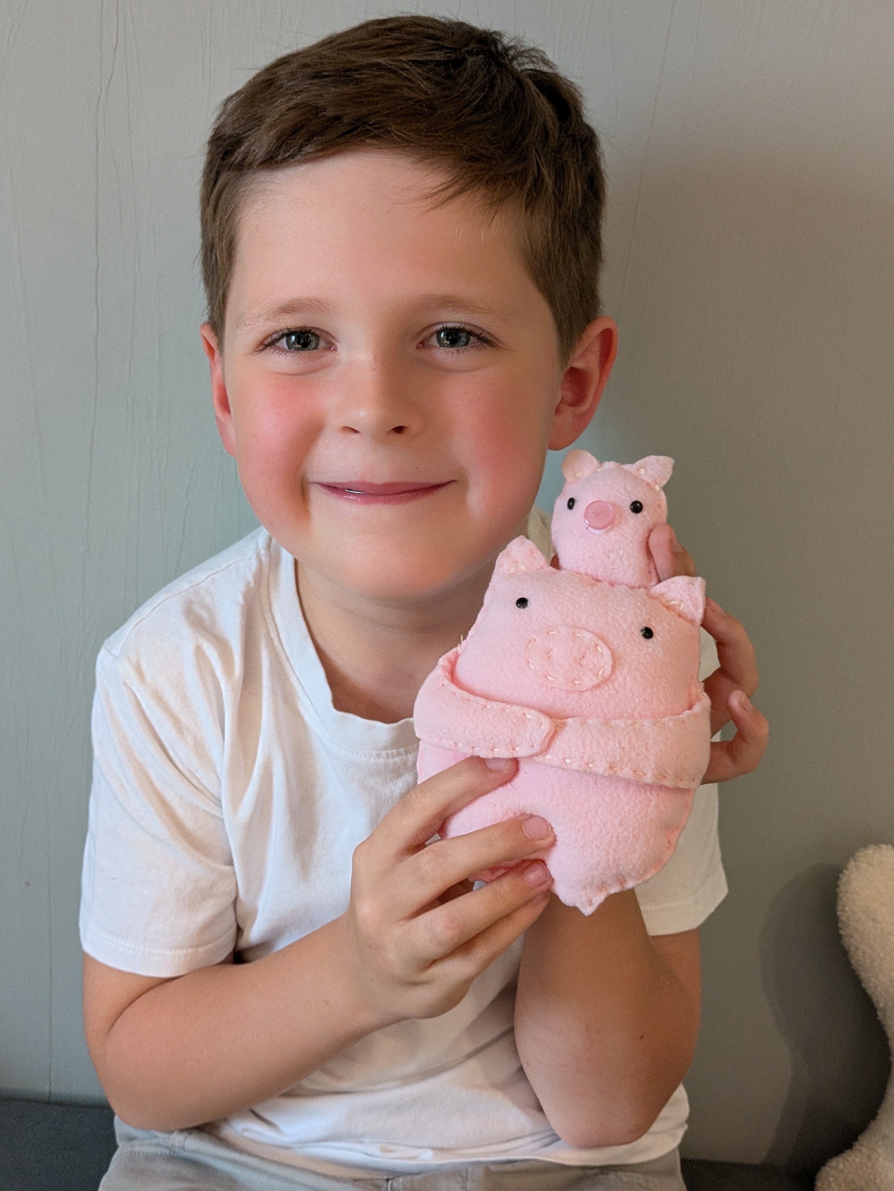 Набор для творчества HappyLine шитье Свинки- обниМЯШки - фото 20