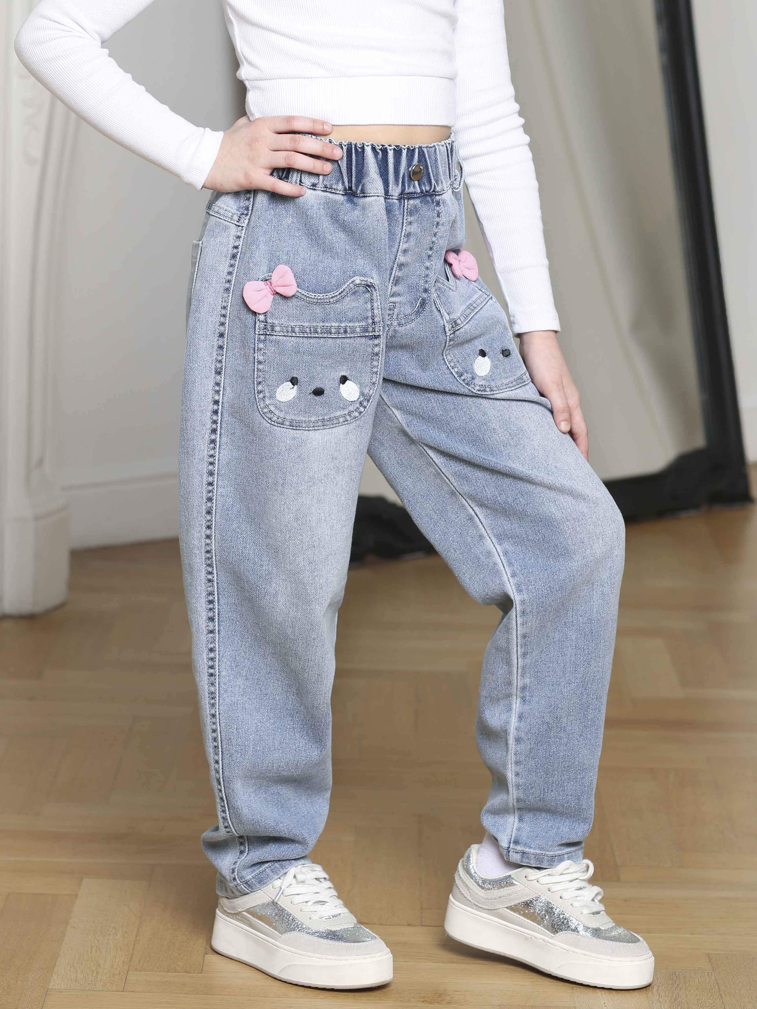 Джинсы-бананы СИНИЙ МИР RB1003A-IL - фото 1