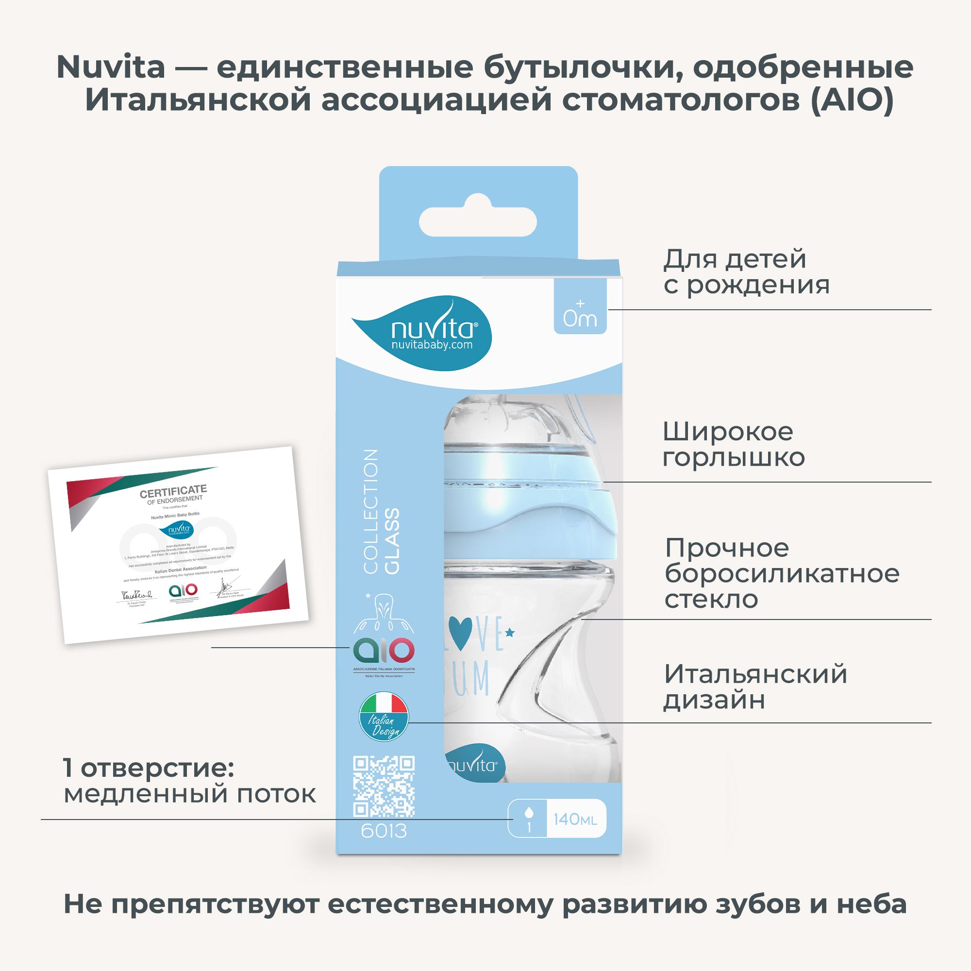 Бутылочка Nuvita Anti-Colic 140 мл - фото 2