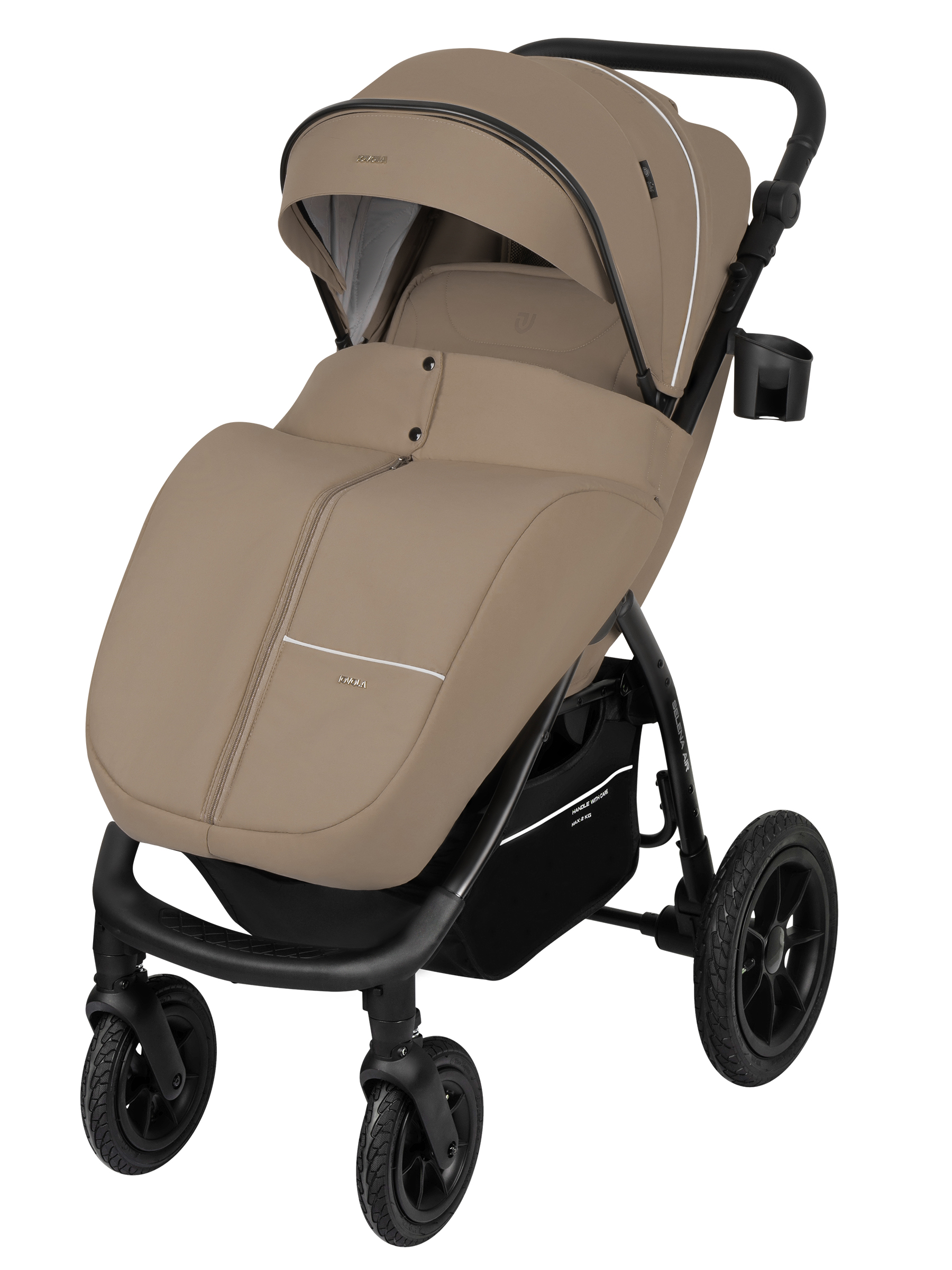 Коляска прогулочная JOVOLA Selena Air new бежевый - фото 2