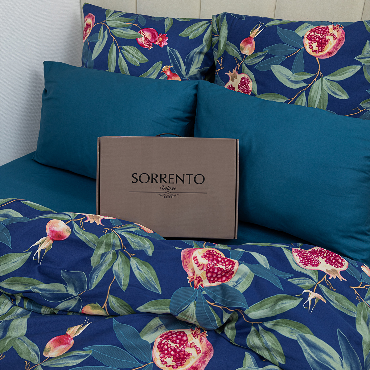 Комплект постельного белья SORRENTO DELUXE 2-спальный макси 4 наволочки Эдмон - фото 10