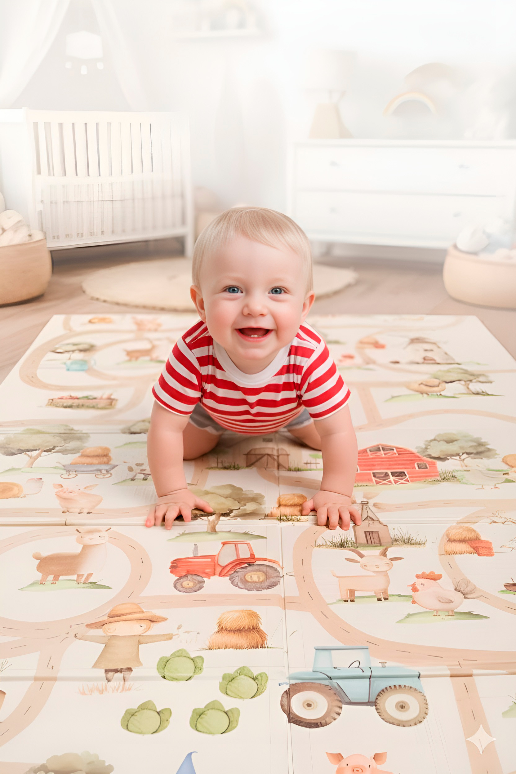 Изображение товара Детский складной коврик BabyGo Soft Ферма 200x150 см Изображение товара Детский складной коврик BabyGo Soft Ферма 200x150 см