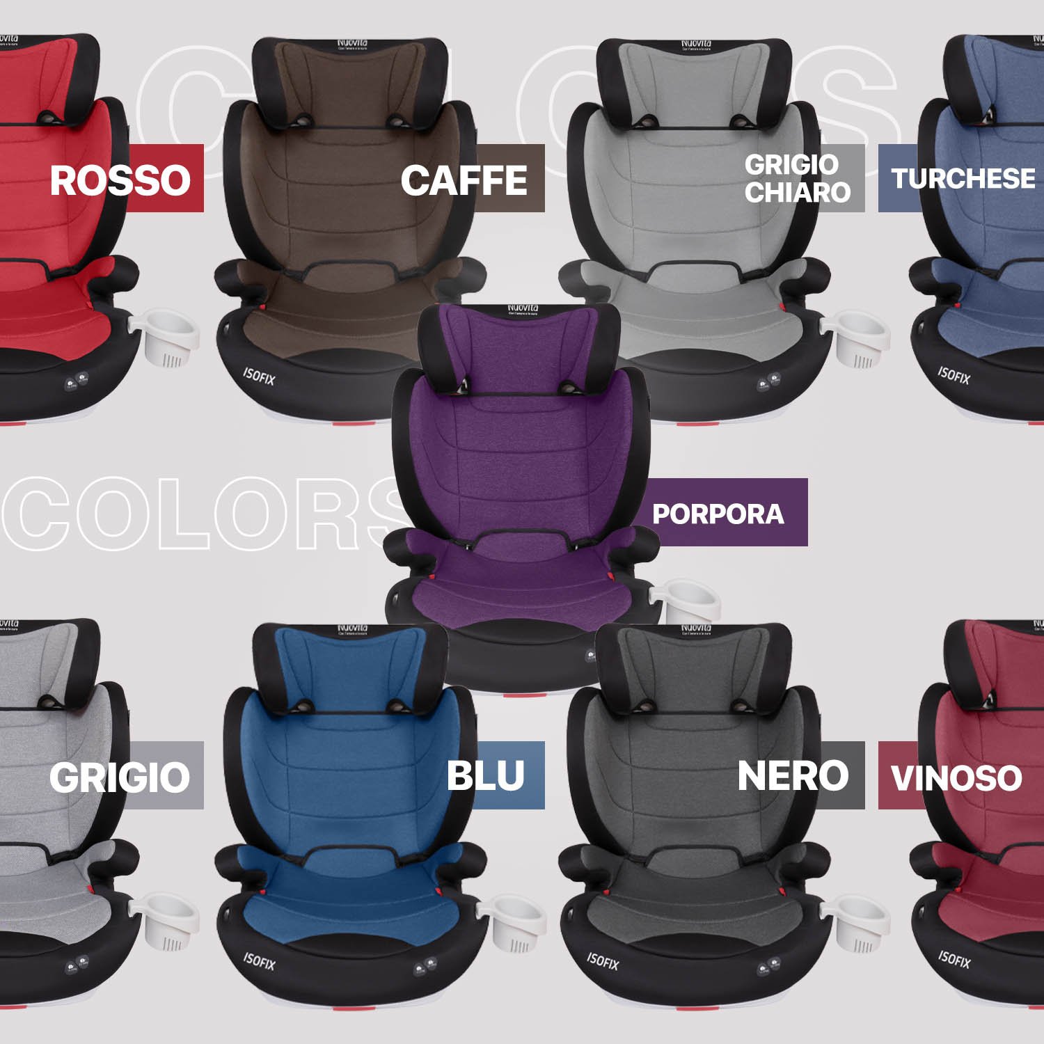 Автокресло Nuovita Maczione N23i-1 Isofix 2/3 (15-36 кг) коричневый - фото 9