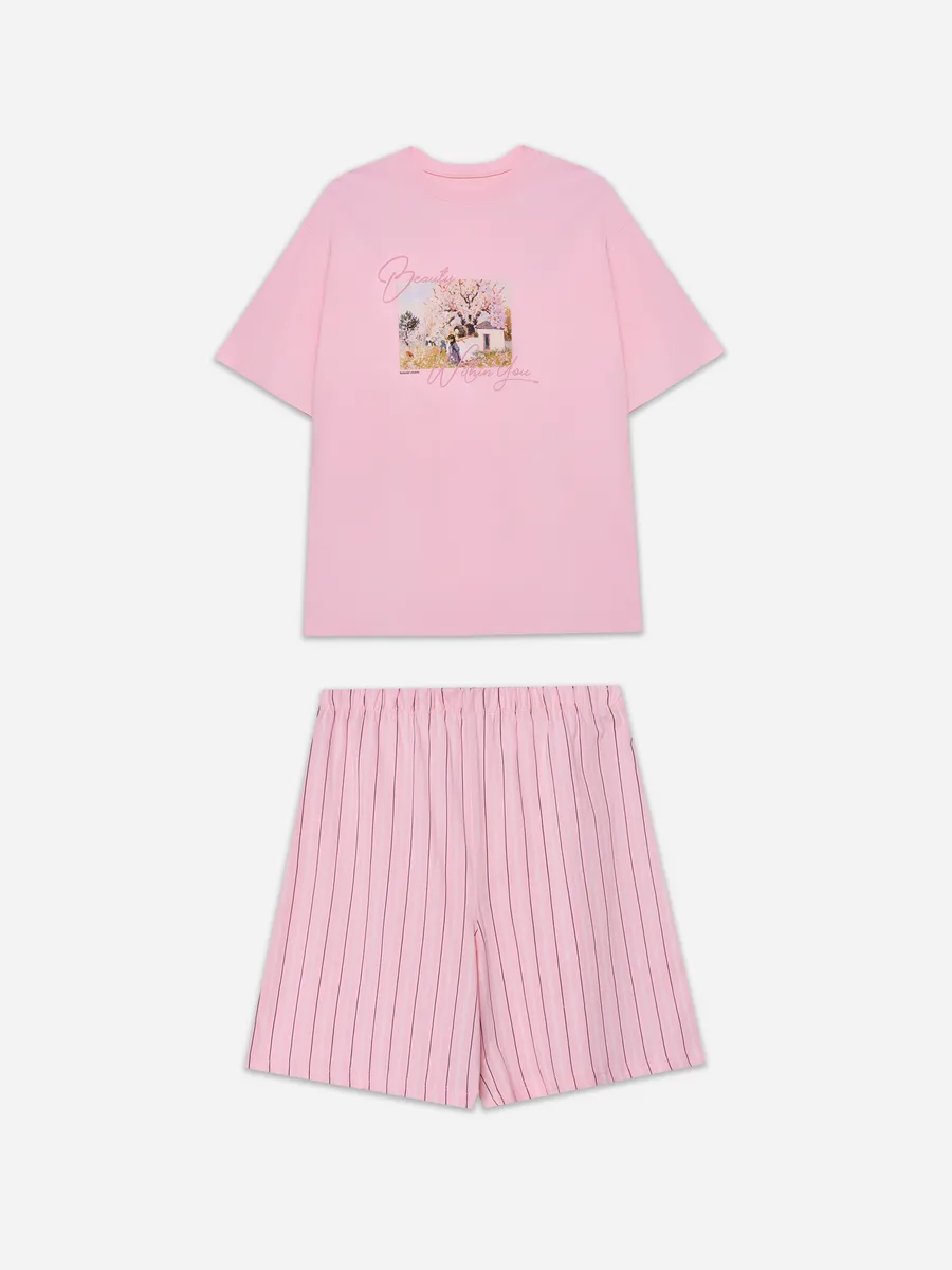 Пижама Mark Formelle (Марк Формэль) 592596-1/розовая сказка +полоска на розовом - фото 6