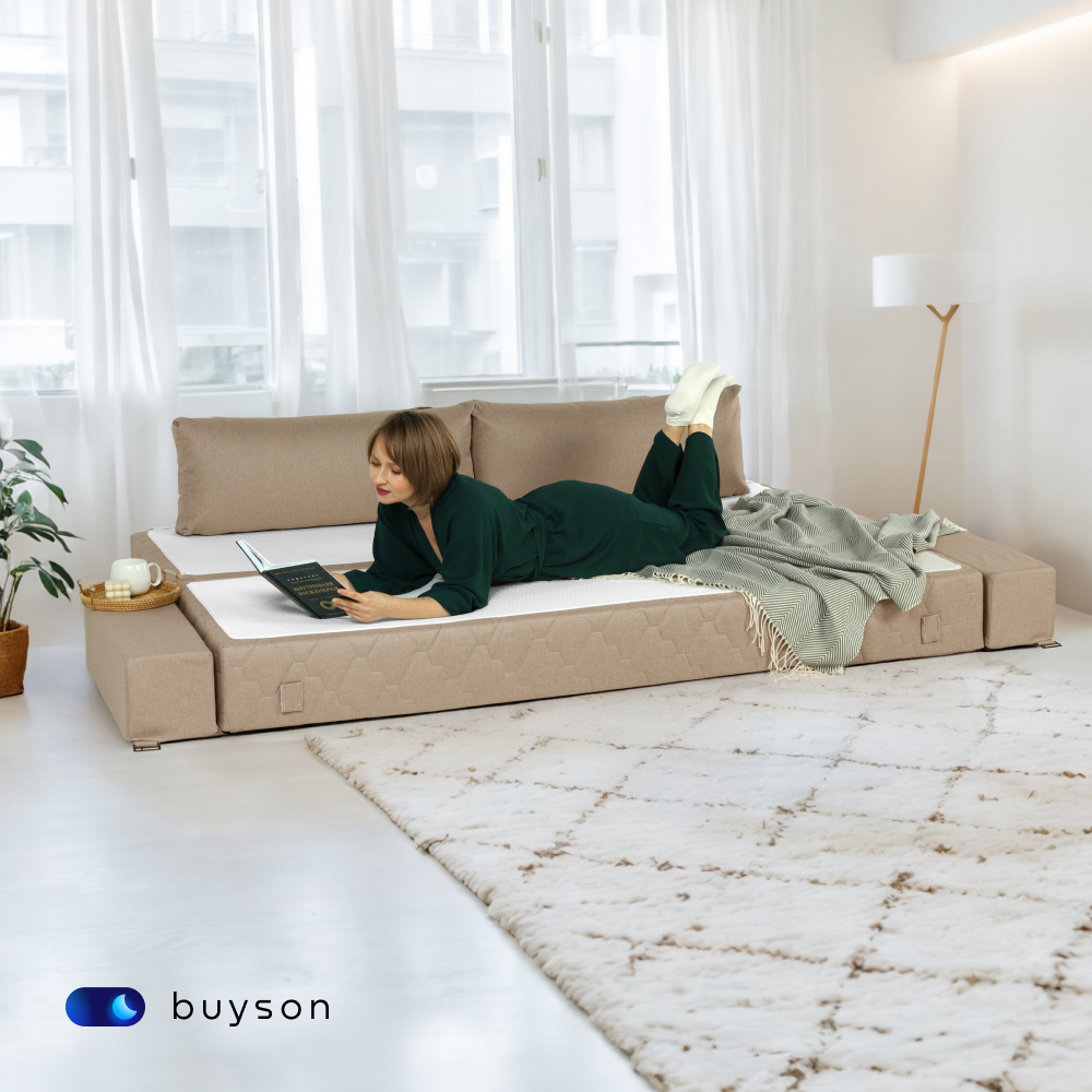 Диван buyson BuyDream Plus бежевый - фото 4
