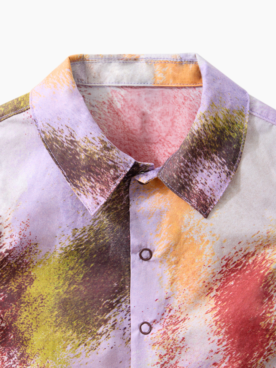 Рубашка Happy Baby 88701-0_purpl red gradient - фото 3