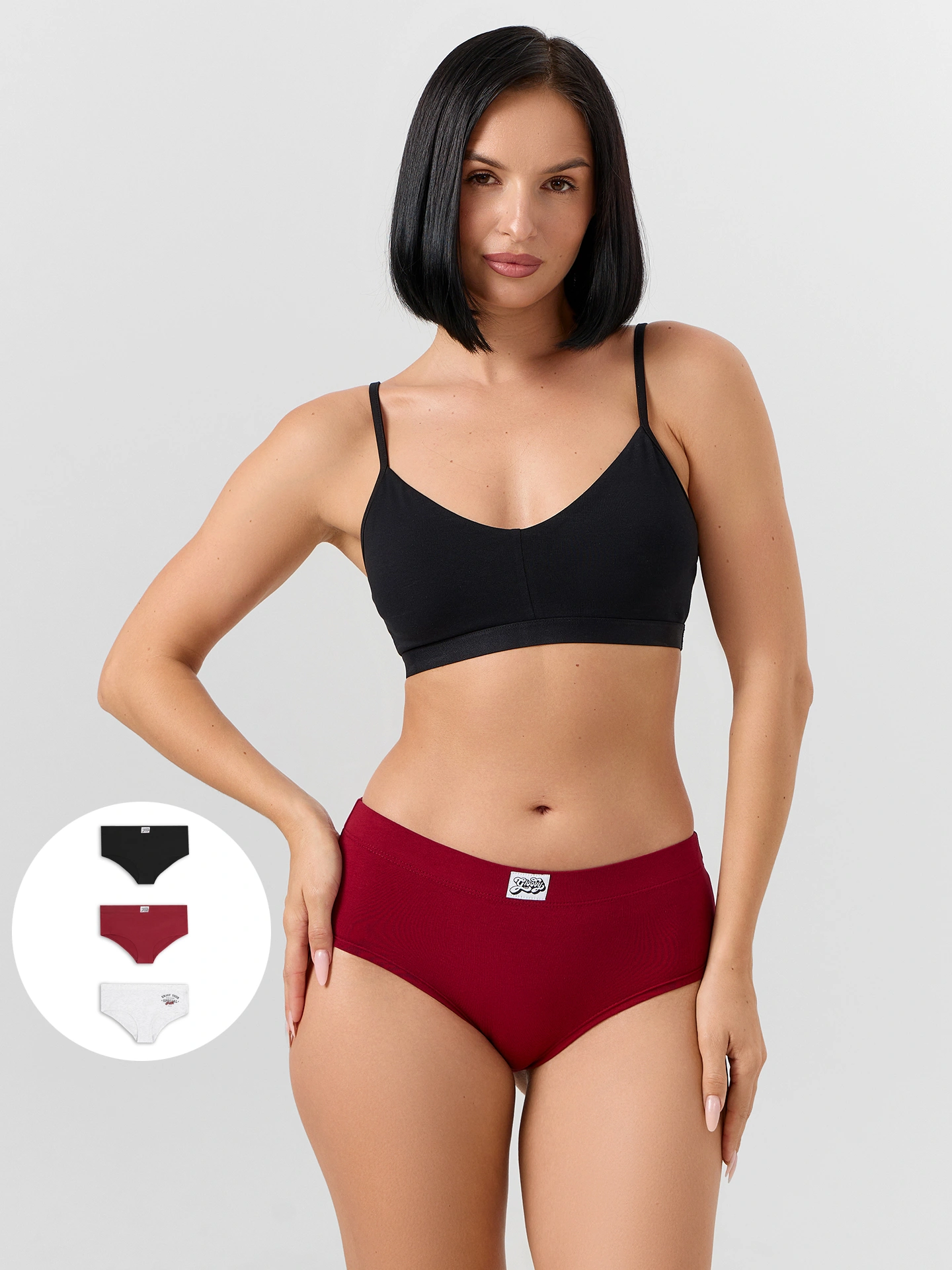 Трусы 3 шт Mark Formelle (Марк Формэль) 412607-3/красная клетка - фото 1