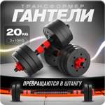 Набор блинов с грифом БлинДаГриф Гантель 10кг 2шт