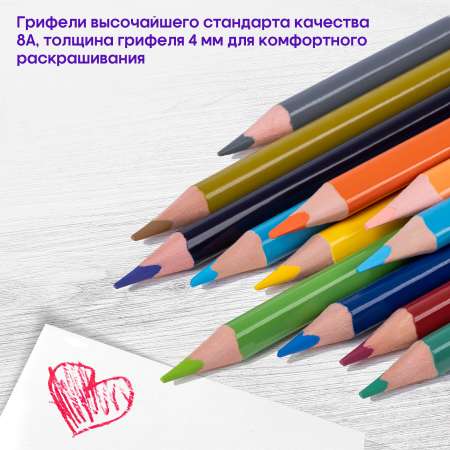 Карандаши цветные BERLINGO 72 шт.