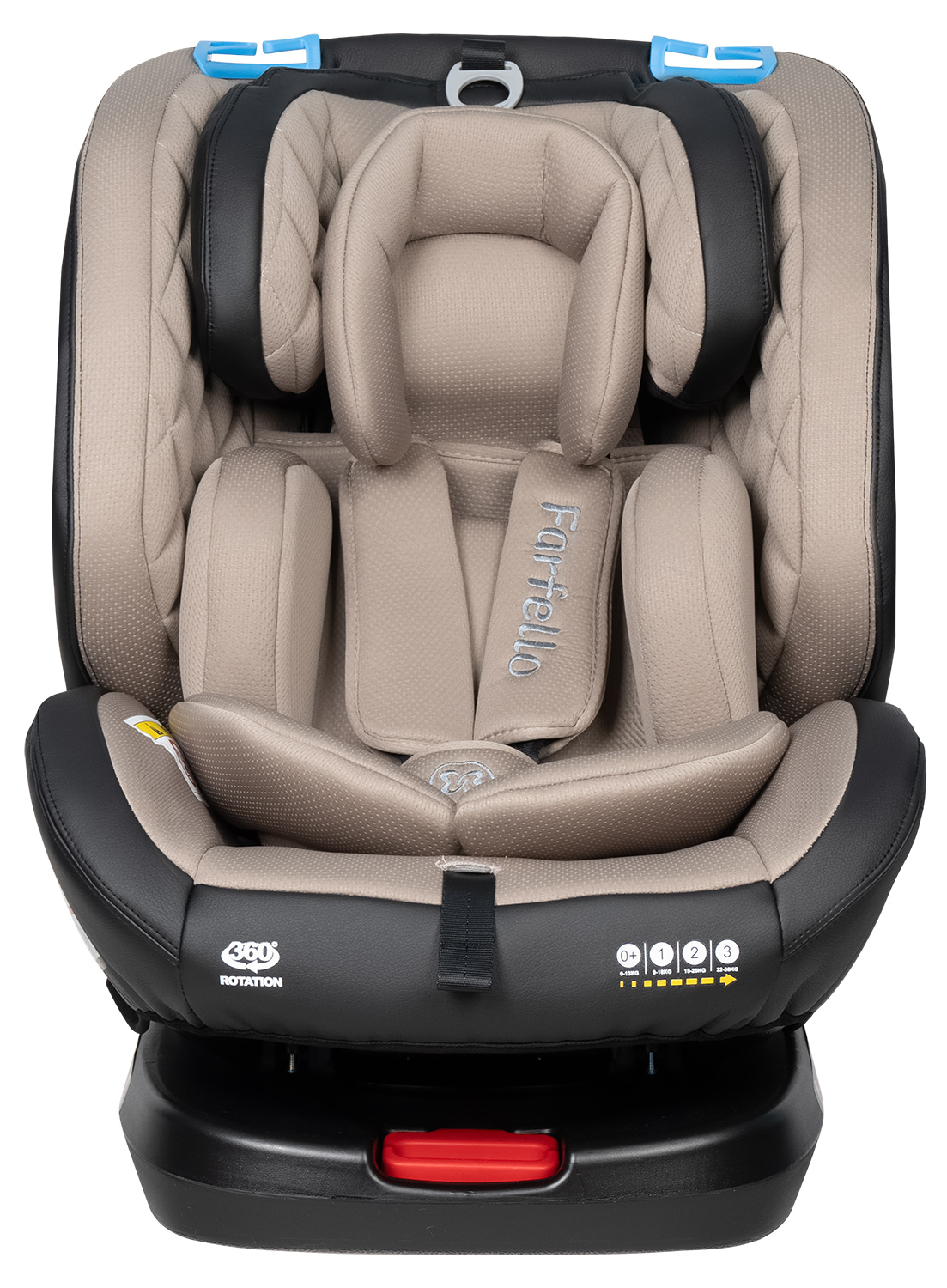 Автокресло Farfello YB102A Isofix 0+/1/2/3 (0-36 кг) бежевый - фото 10
