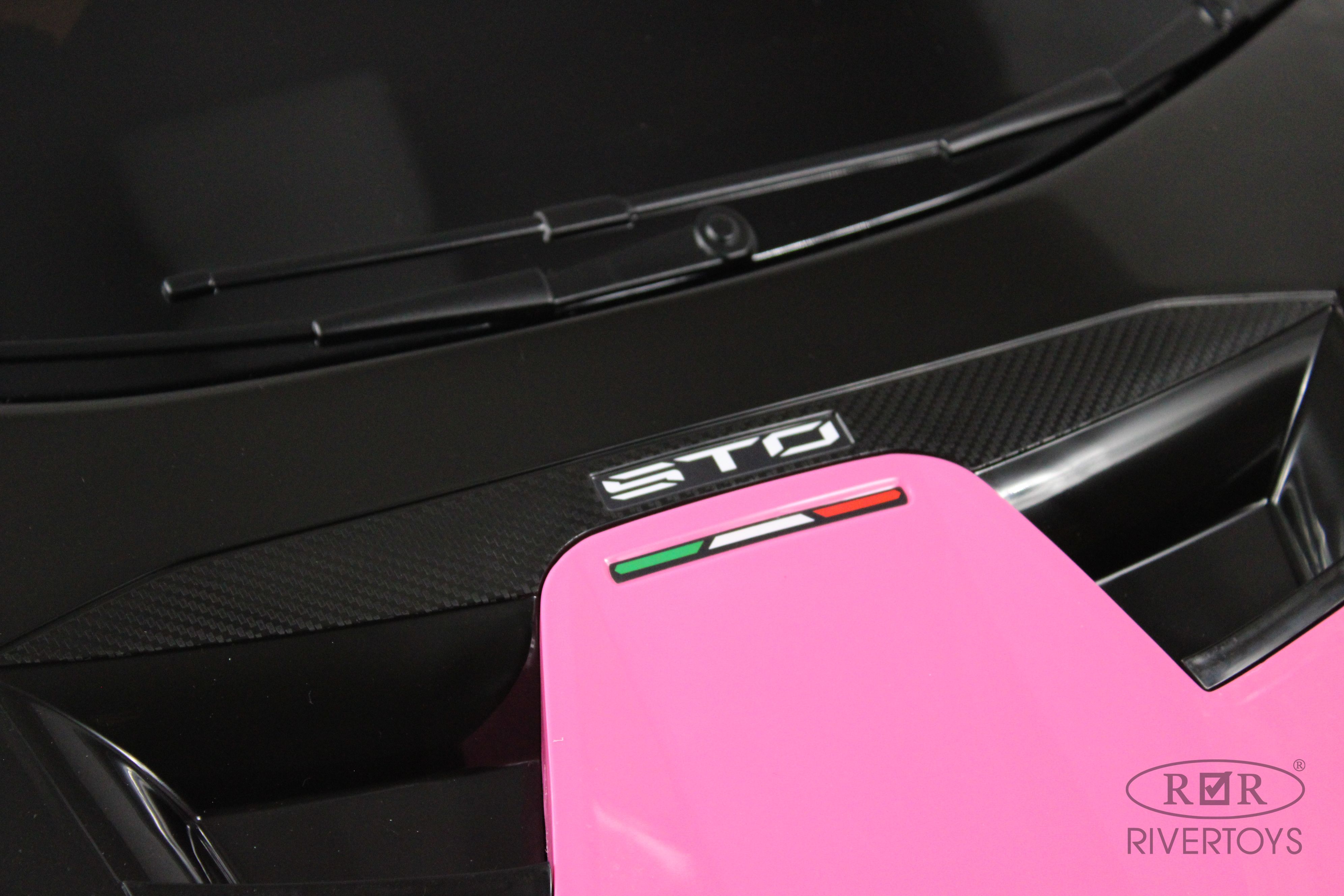 Электромобиль RIVERTOYS Lamborghini E888EE-PINK С пультом ДУ - фото 4