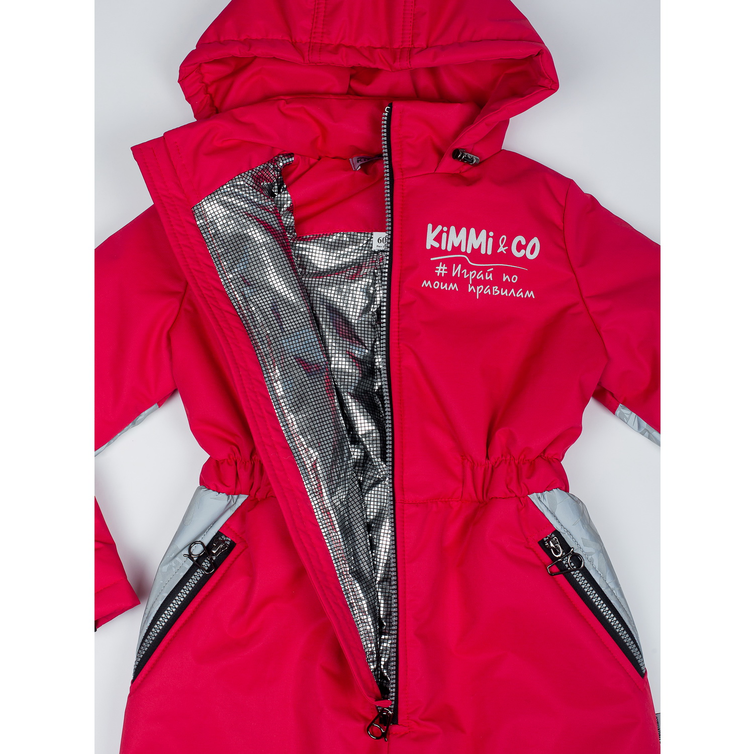 Комбинезон KiMMi co К-150830-041 красный - фото 12