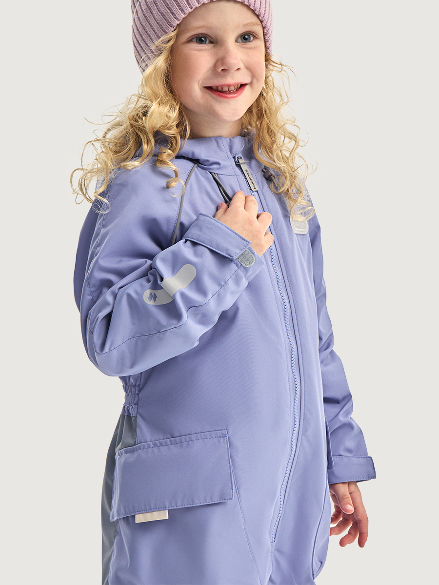 Комбинезон NIKASTYLE 8м8626 лаванда/светло-серый - фото 5