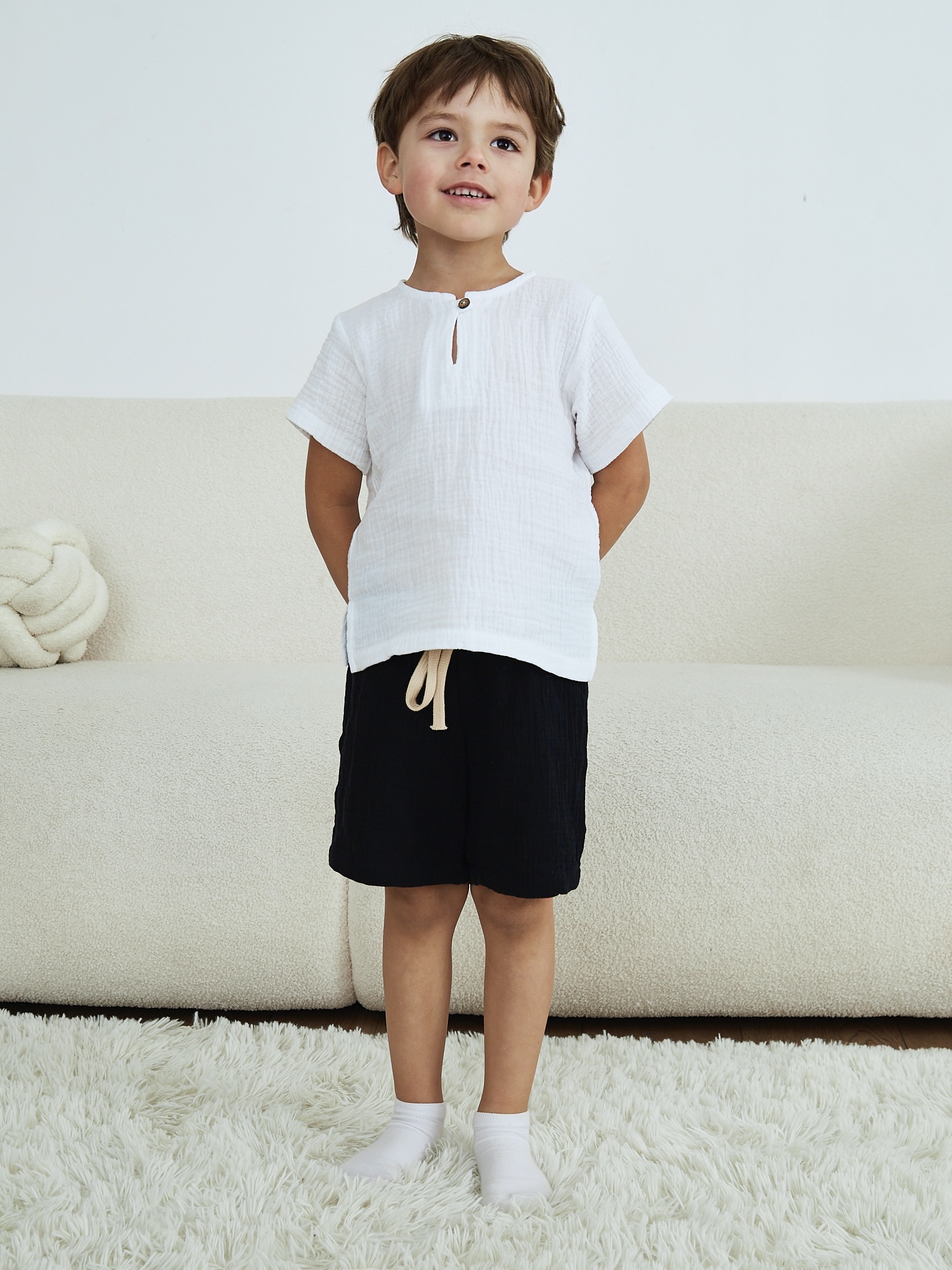 Шорты MOUN Шорты_муслин_черный - фото 12