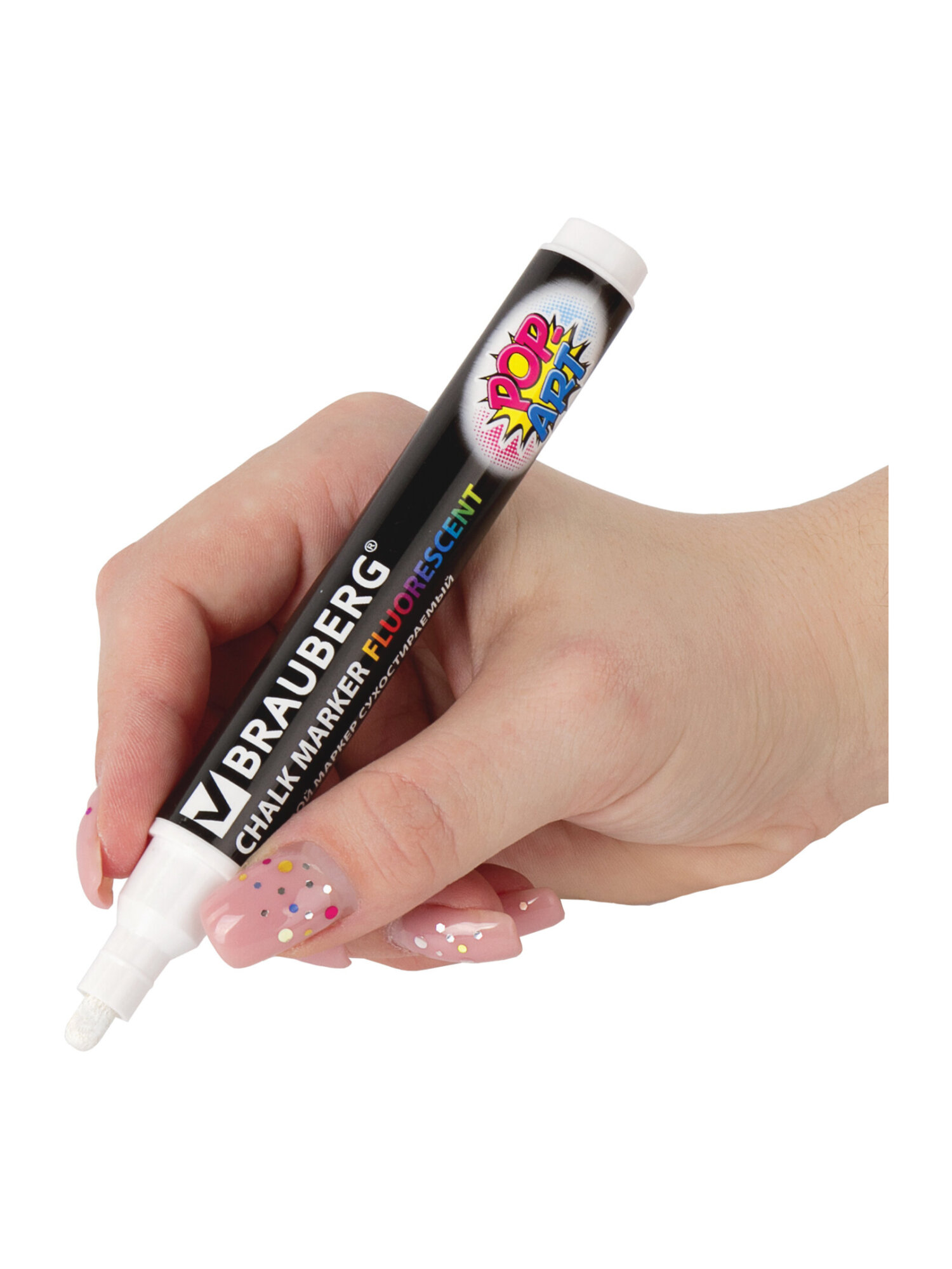 Маркеры Brauberg меловые 3 шт. - фото 9