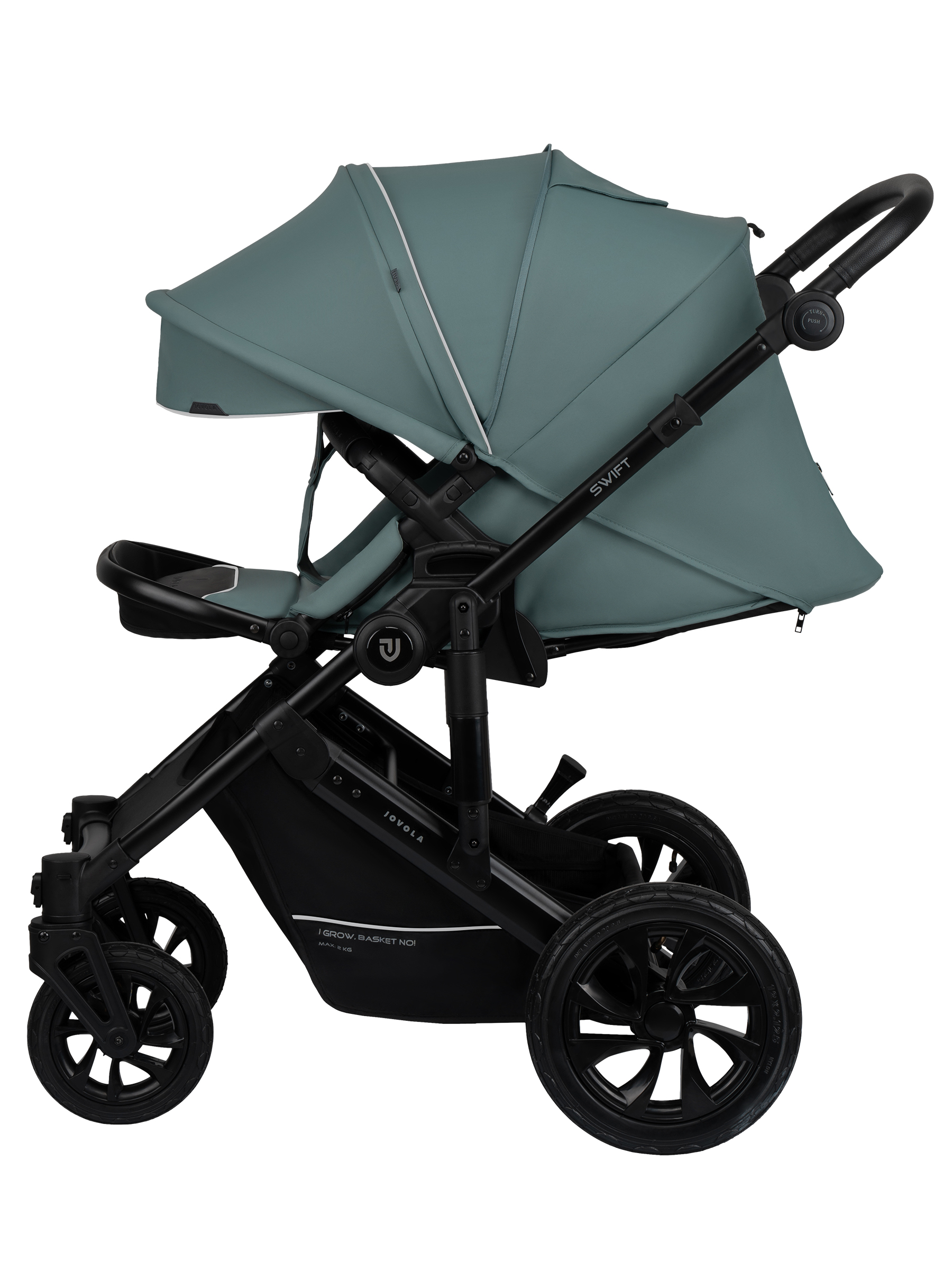 Коляска 3в1 JOVOLA Swift Plus зеленый - фото 11