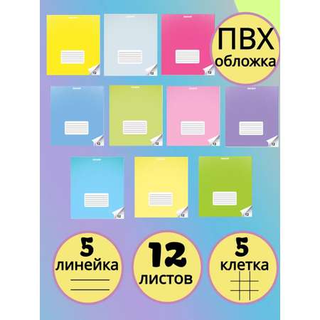 Общая тетрадь CENTRUM клетка 12 лист. 10 шт.