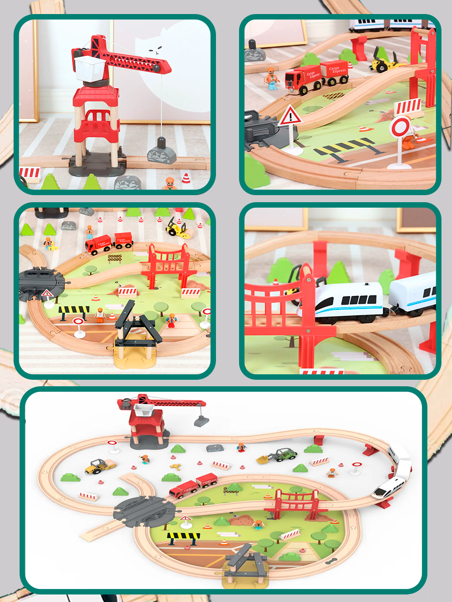 Набор железнодорожный Avangard Toys 82 см 26104 - фото 1