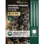 Светодиодная гирлянда NEON-NIGHT Тающие сосульки 8 шт. х 50 см белое свечение 256-313-6