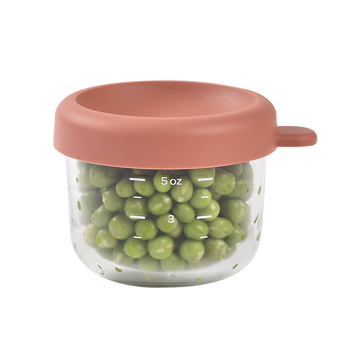 Контейнер для детского питания и молока BEABA 150 мл с крышкой, стекло коралловый - фото 3