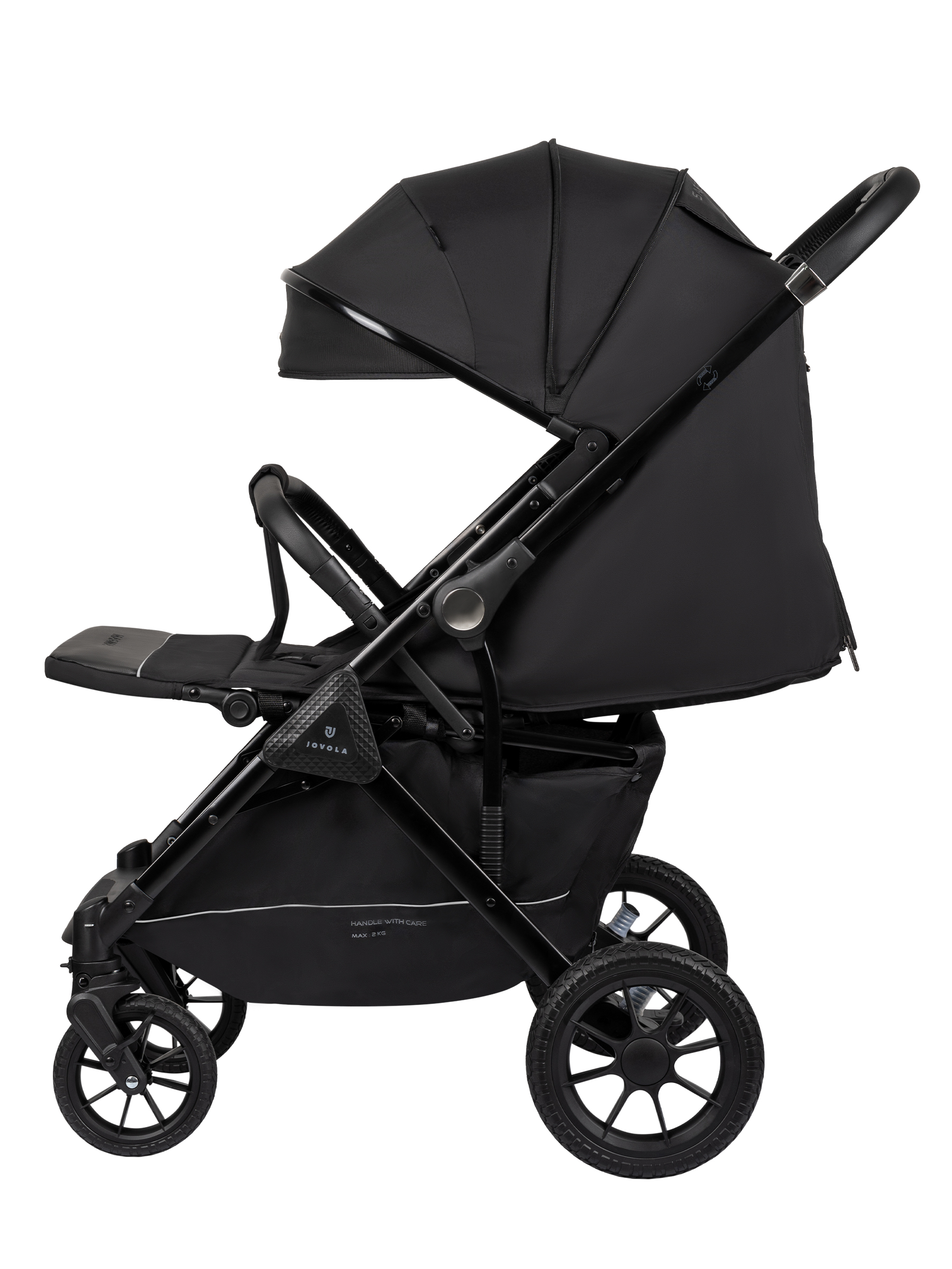 Коляска прогулочная JOVOLA Magma Plus черный - фото 21