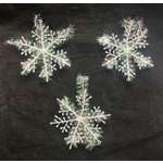 Украшение ёлочное Магия праздника Снежинки 3шт, 12см