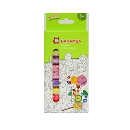 Пластилин Baramba флуоресцентный 10 цв.
