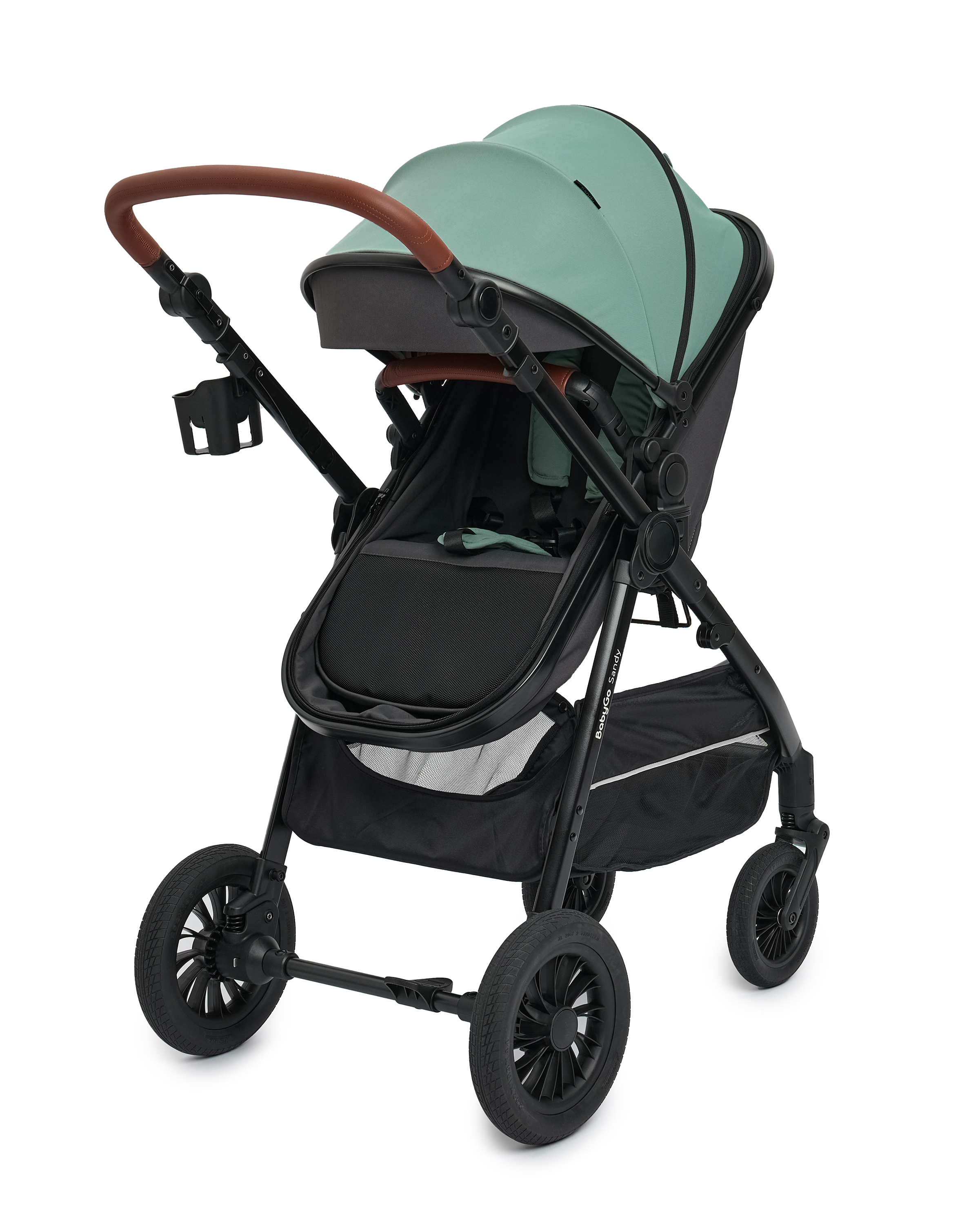 Коляска 2в1 BabyGo Sandy бирюзовый - фото 20