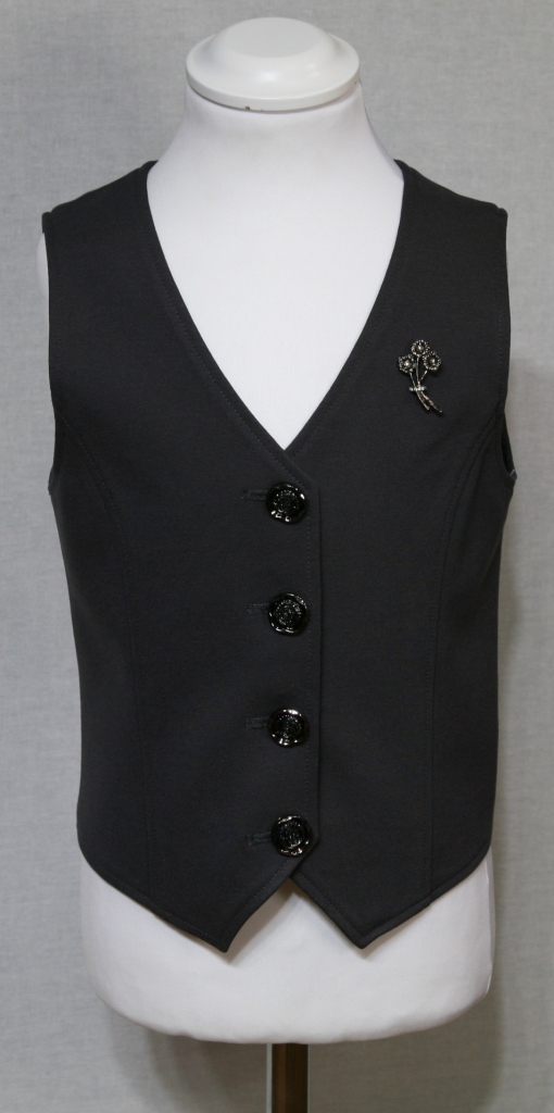 Жилет Stylish AMADEO AV-073-серый - фото 1